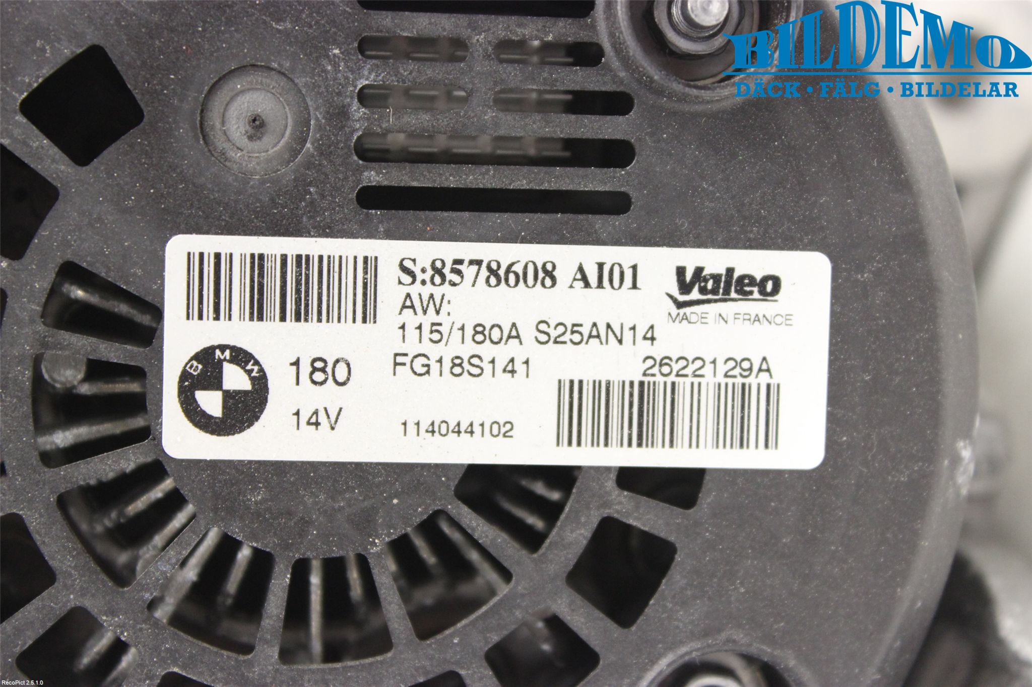 BMW 3 F30/F31/F80 12-19 Generator