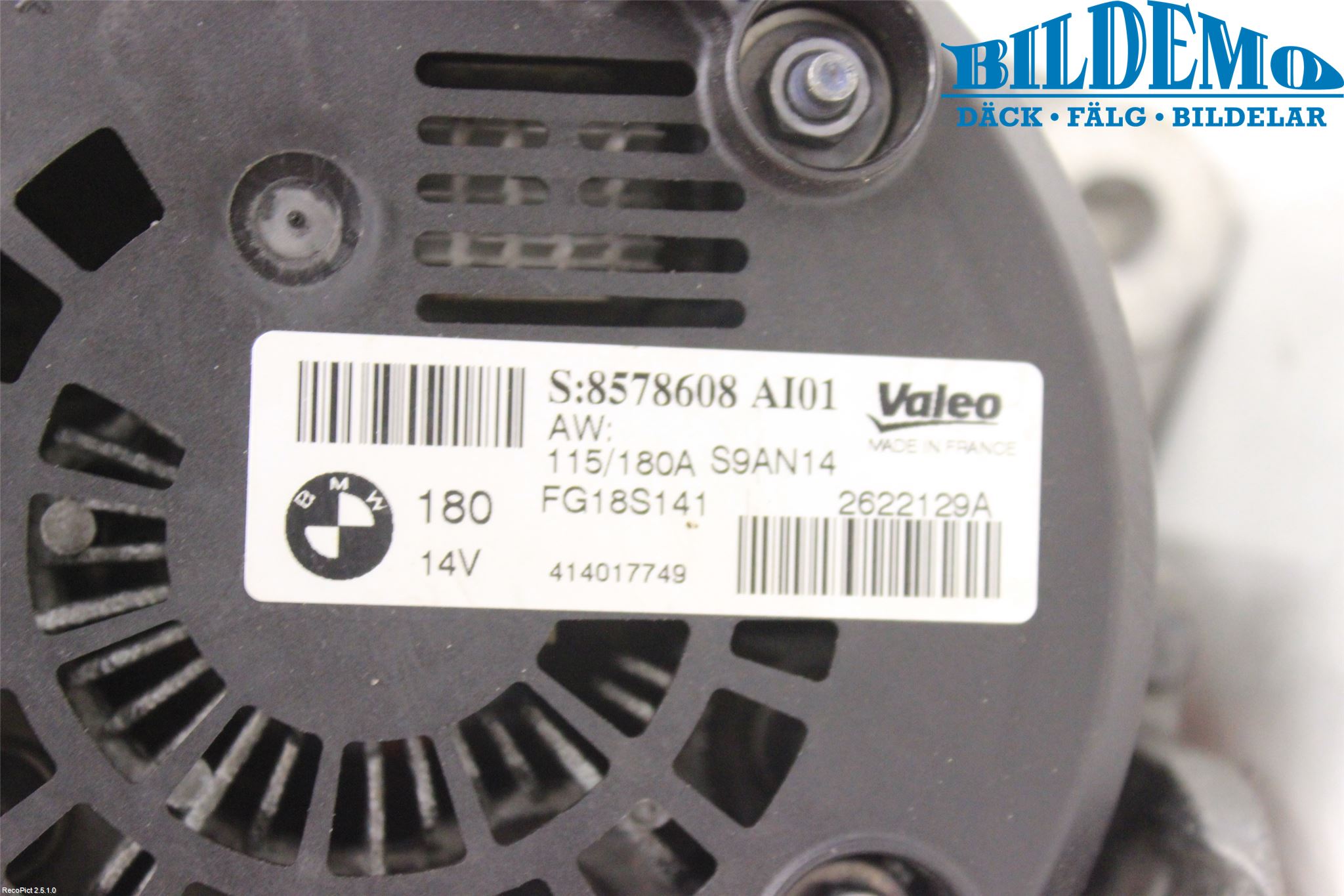 BMW 1 F20/F21 11-19 Generator