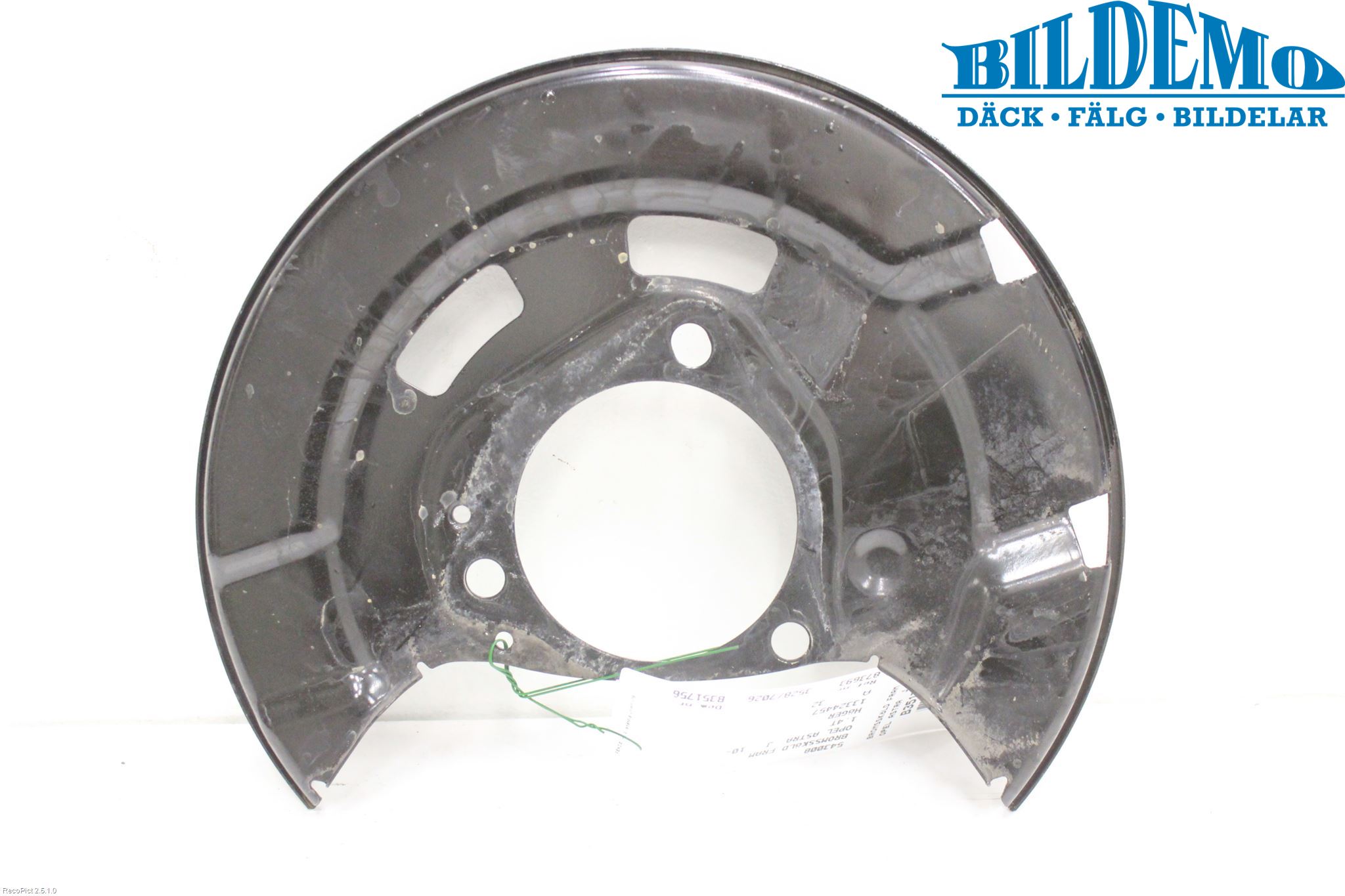 Opel ASTRA J 10-15 Bromssköld Fram