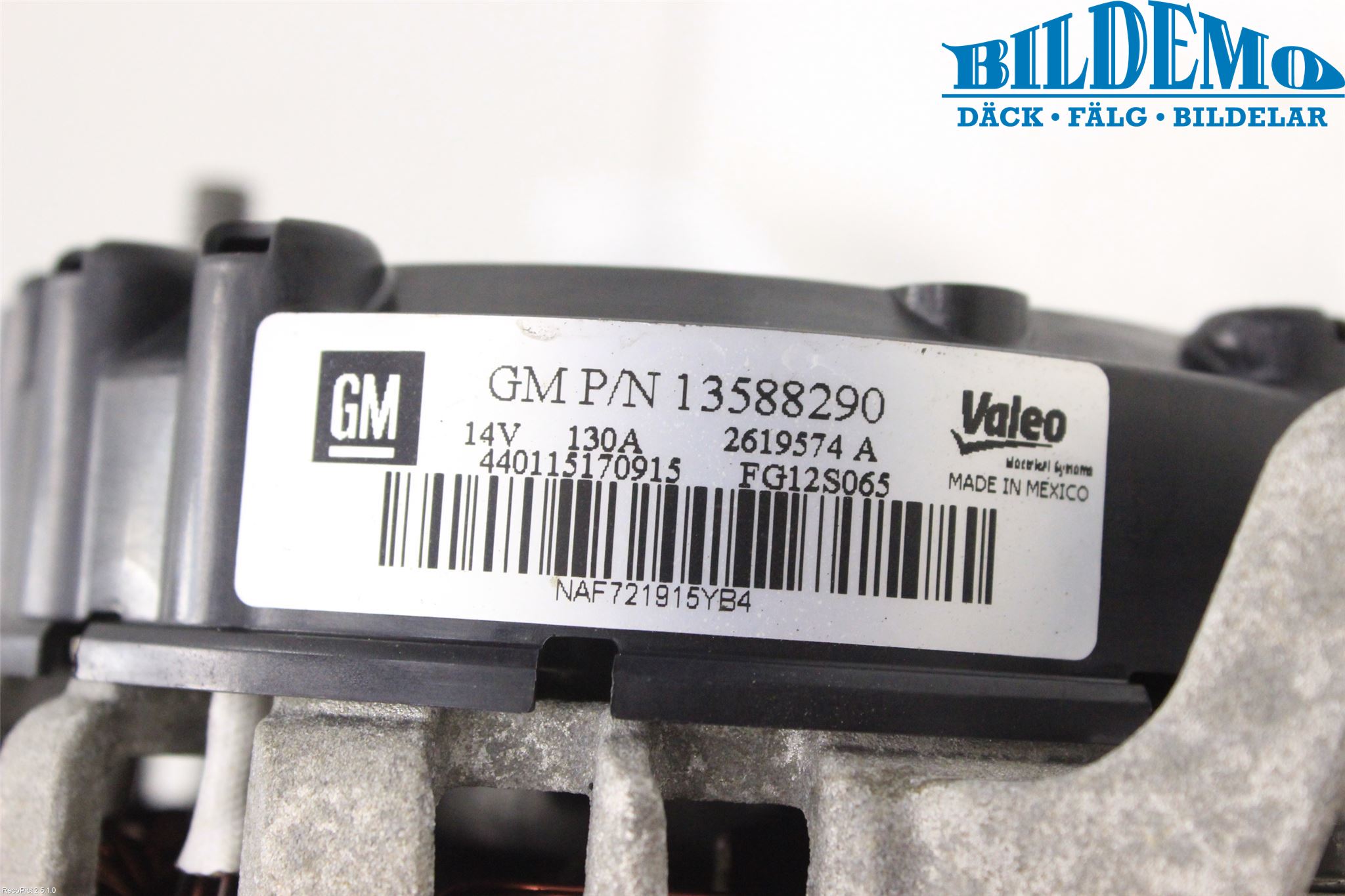 Opel ASTRA J 10-15 Generator