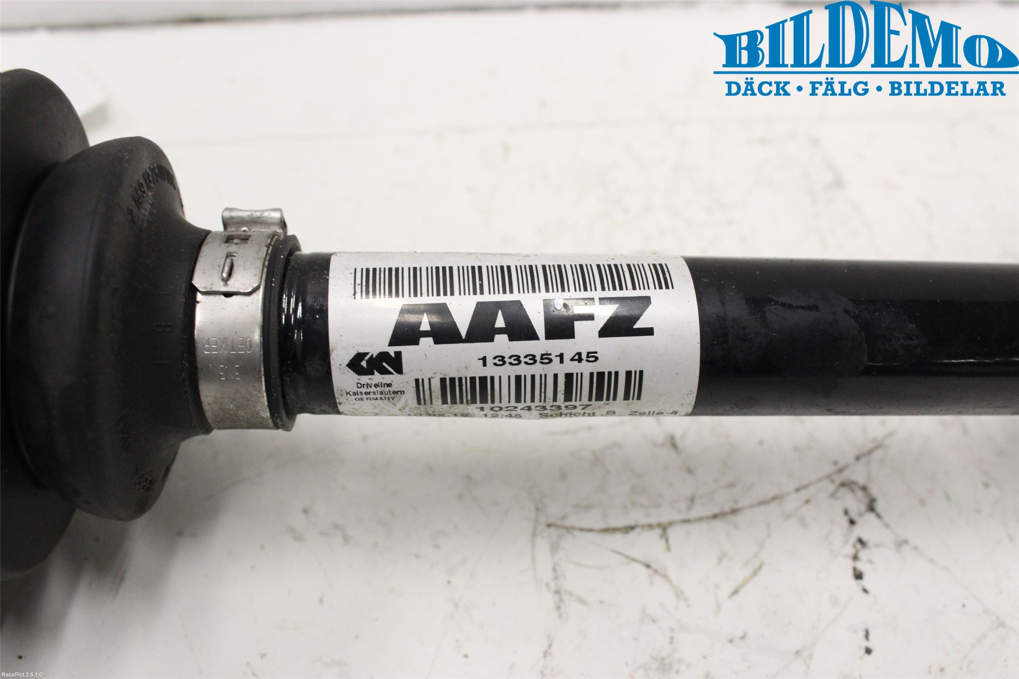 Opel ASTRA J 10-15 Drivaxel Fram Vänster