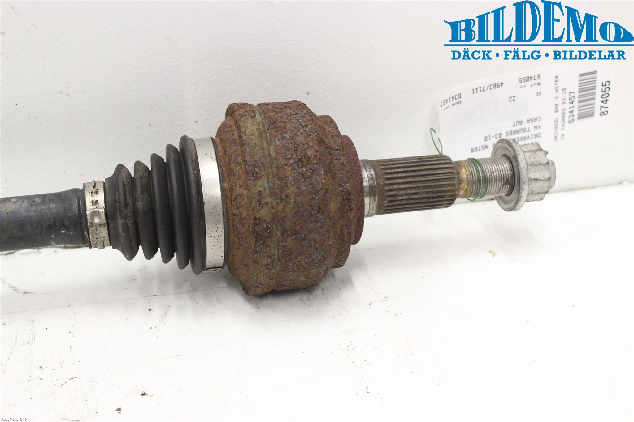 Volkswagen VW TOUAREG 7L 03-10 Drivaxel Bak Vänster
