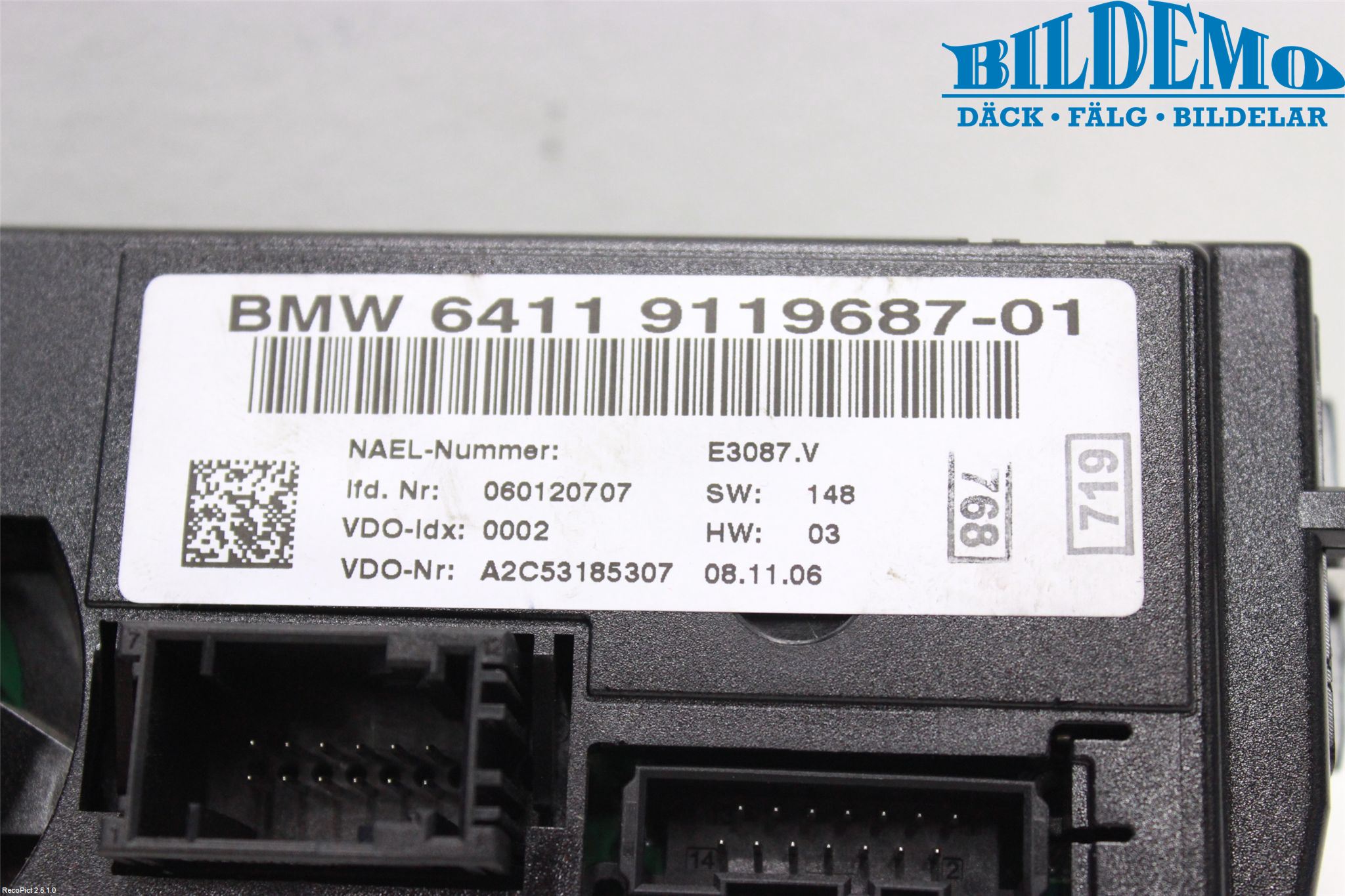 BMW 3 E92/93 Coupé/Cab 05-14 Ac Styrenhet Ac Manöveren