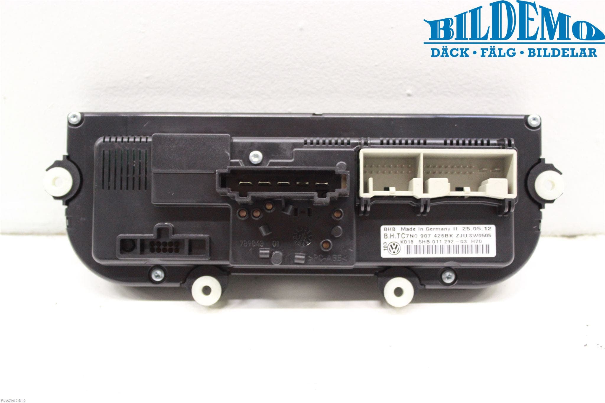 Volkswagen VW CADDY 11-15 Ac Styrenhet Ac Manöveren