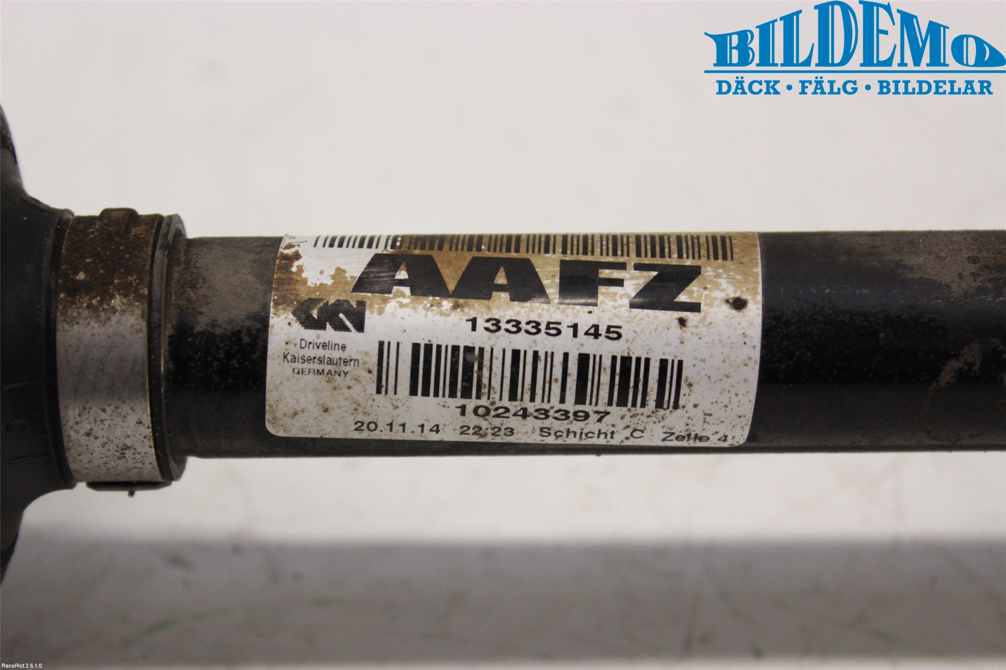 Opel ASTRA J 10-15 Drivaxel Fram Vänster