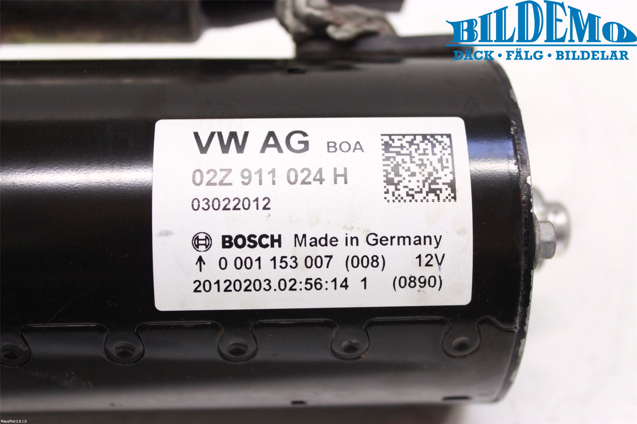 Volkswagen VW GOLF VI 09-13 Startmotor Diesel