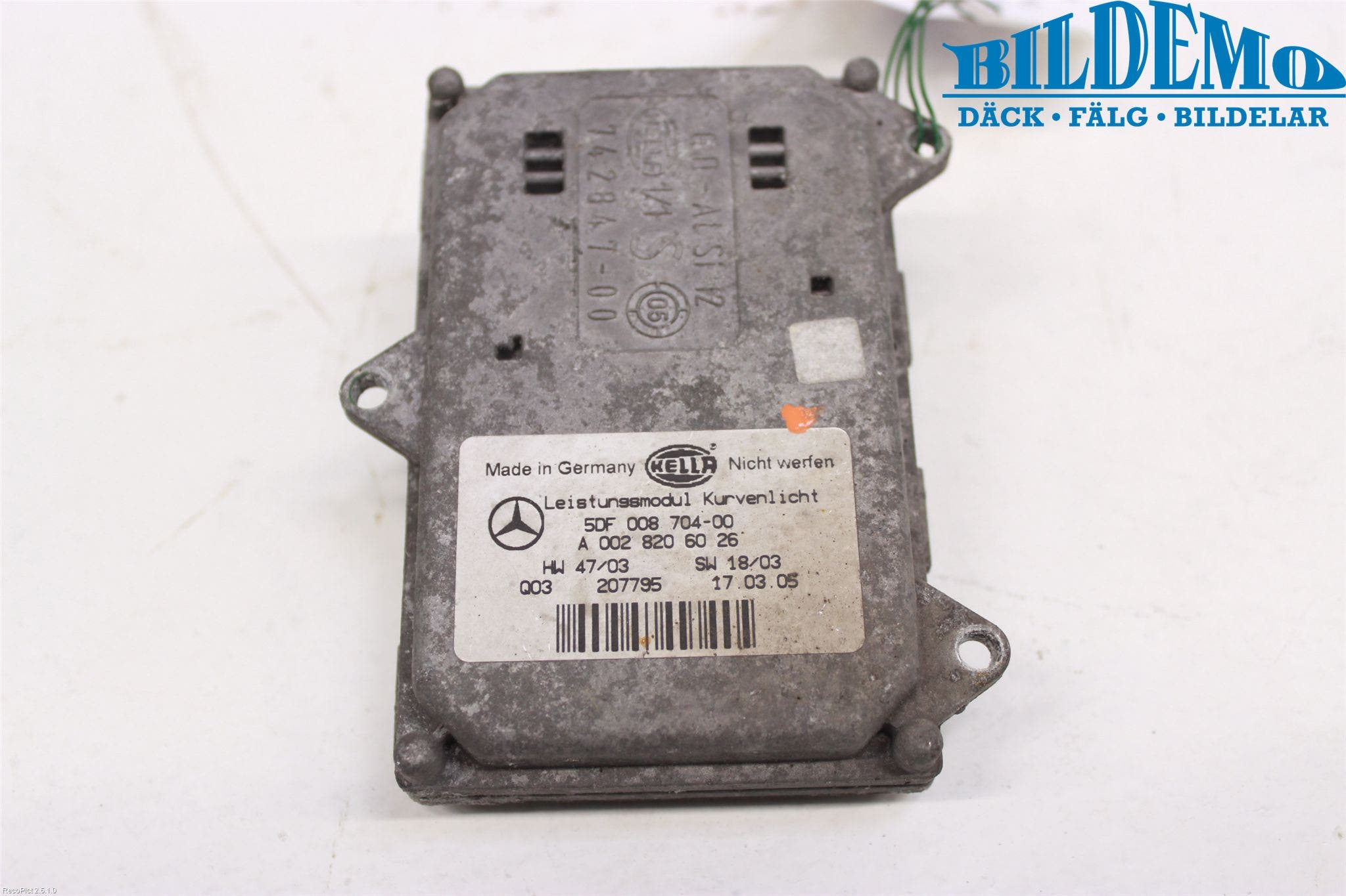 Mercedes-Benz MB CLS (C219) 03-11 Styrenhet Strålkastare