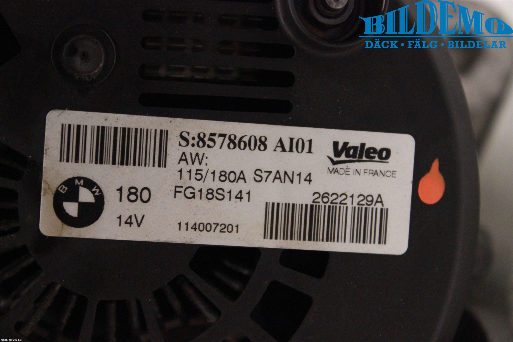 BMW 3 F30/F31/F80 12-19 Generator