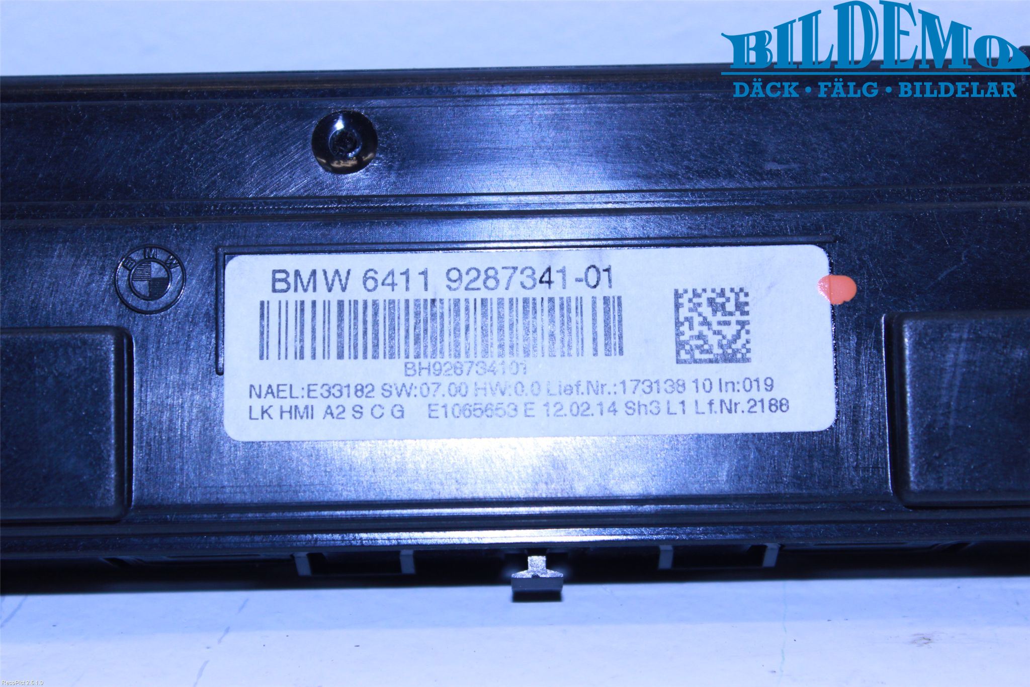 BMW 3 F30/F31/F80 12-19 Ac Styrenhet Ac Manöveren
