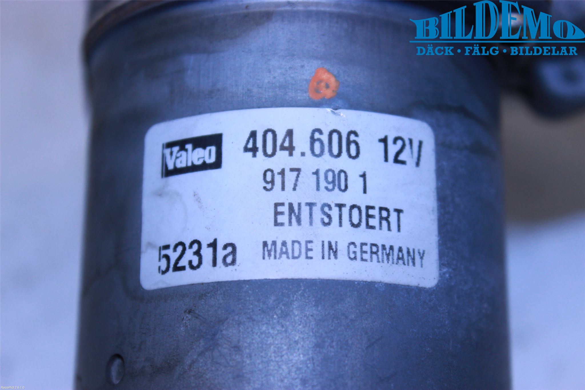 Volvo S60 01-04 Torkarmotor Vindruta