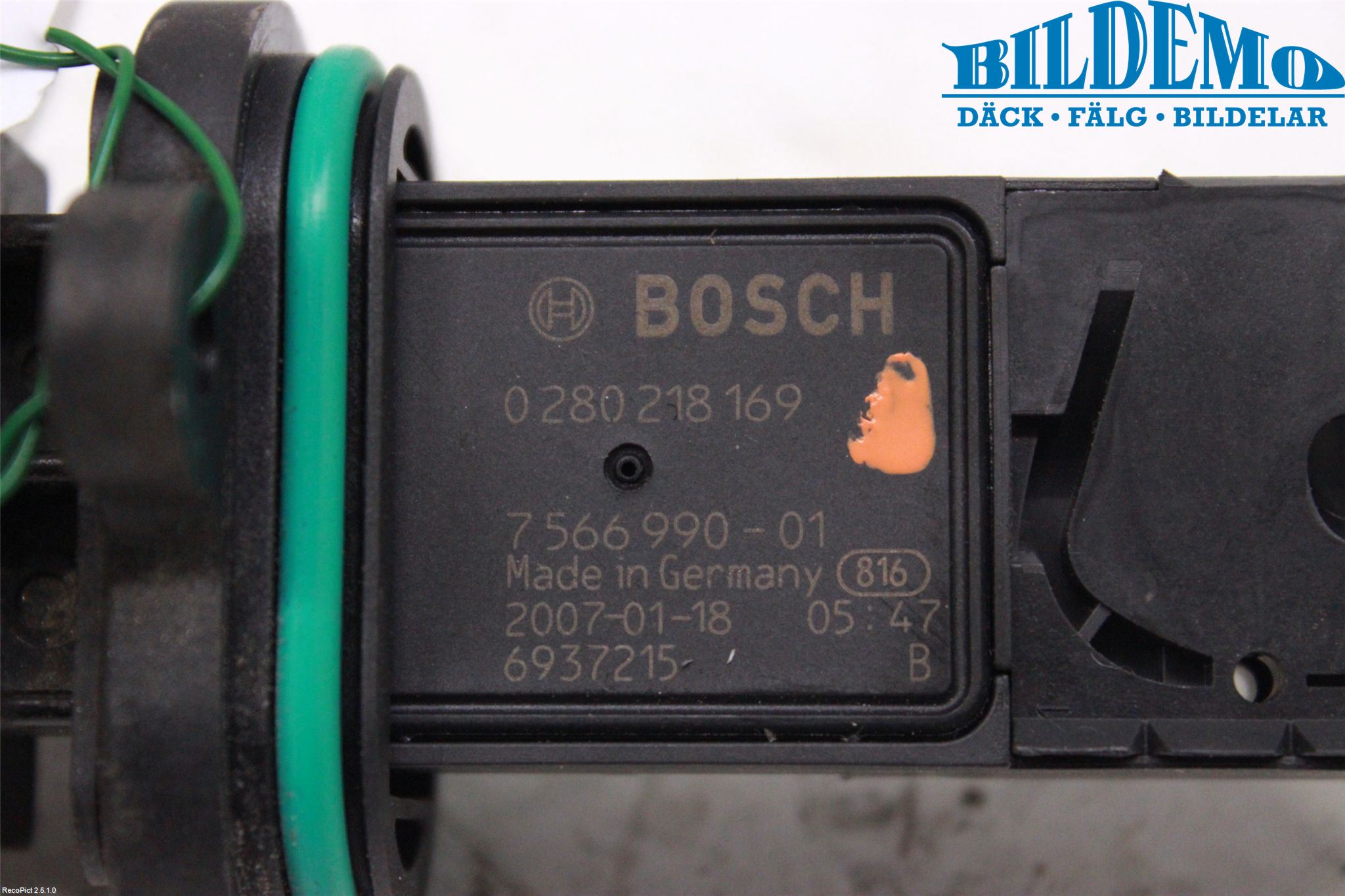 BMW 5 E60/61 Sed/Tou 02-10 Injluftmassamätare