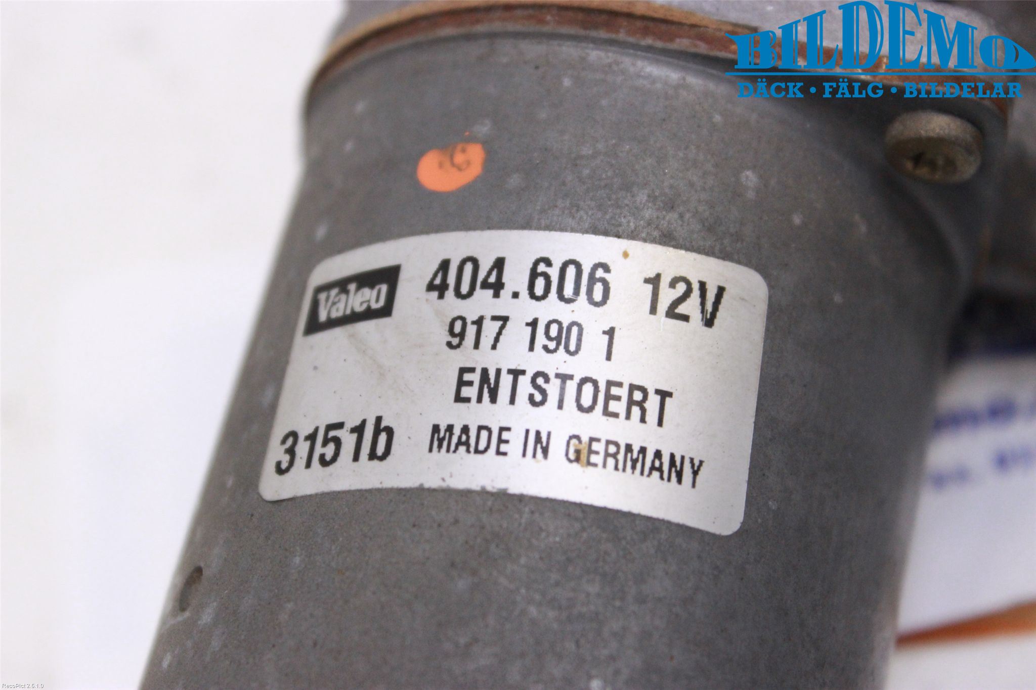 Volvo S60 01-04 Torkarmotor Vindruta