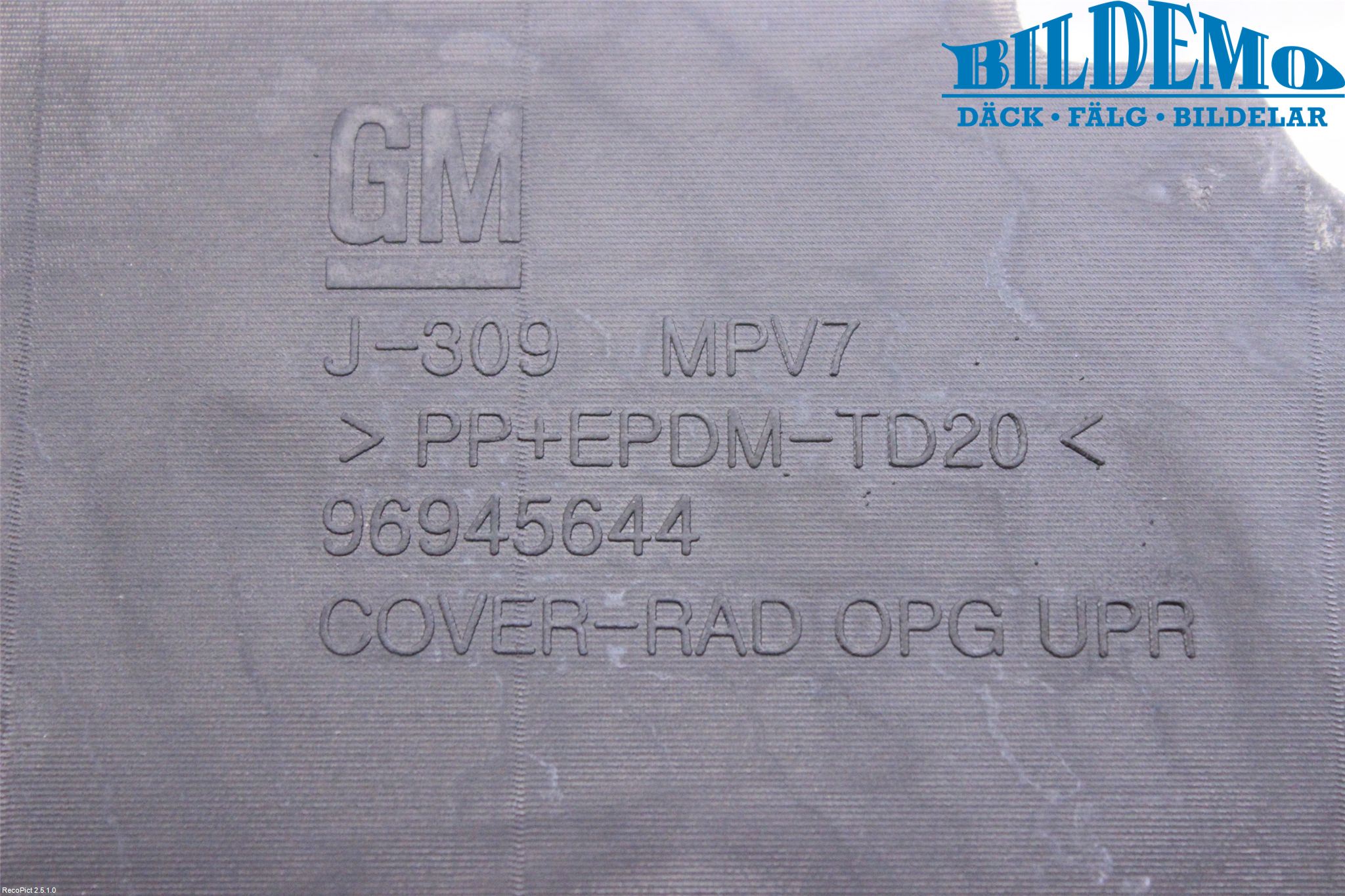 GM CHEVROLET ORLANDO Front Huvlåsplåt-Balk