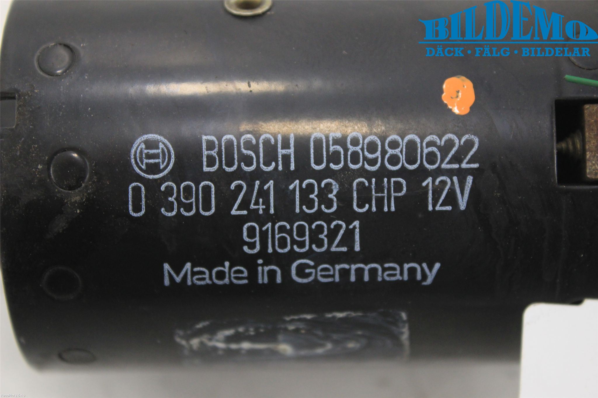Volvo S70/V70/XC  97-00 Torkarmotor Vindruta