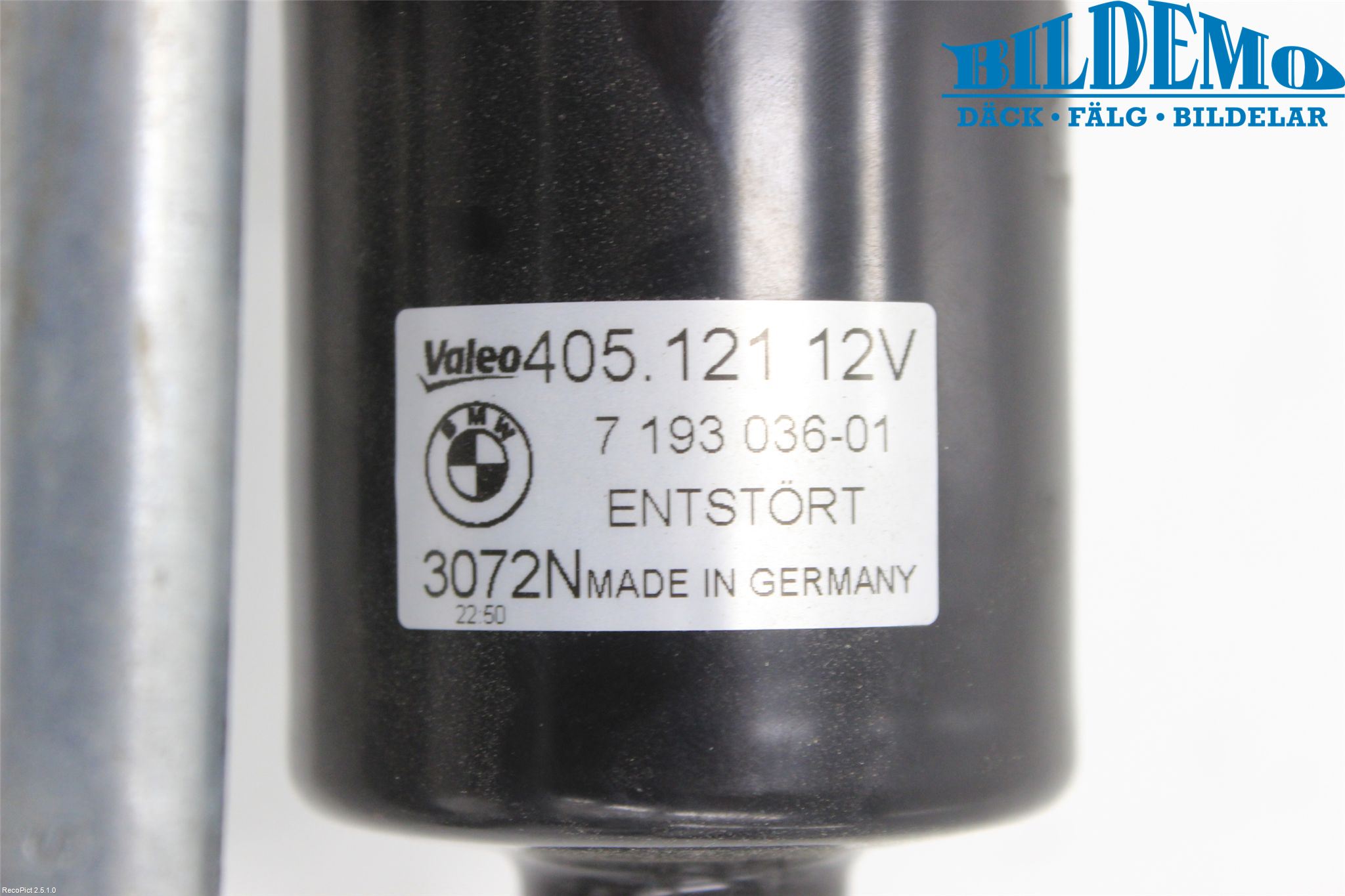 BMW 1 E82/88 Coupé/Cab 06-13 Torkarmekanism Vindruta