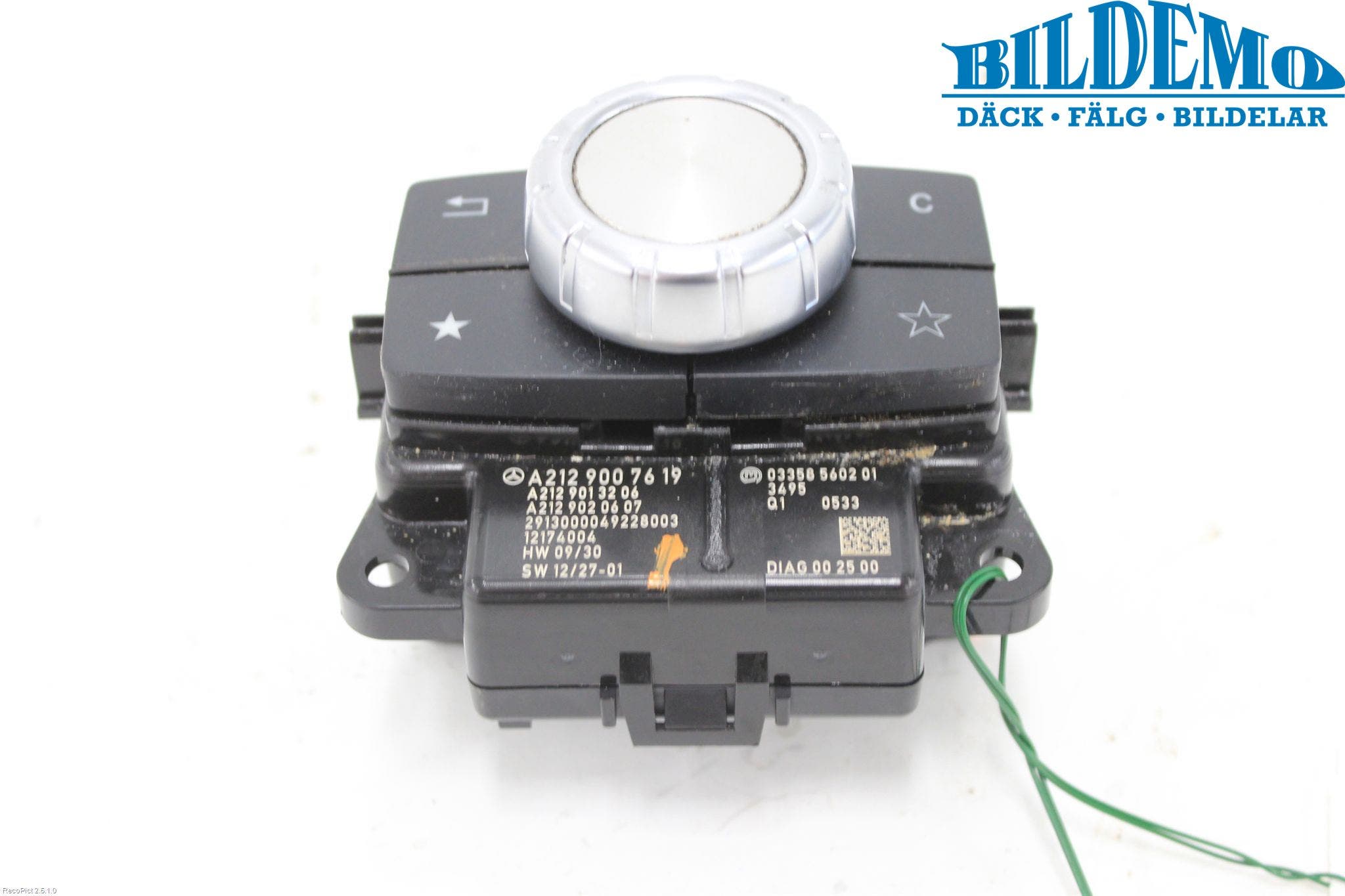 Mercedes-Benz MB E-KLASS (W212) 09-16 Strömställare Färddator