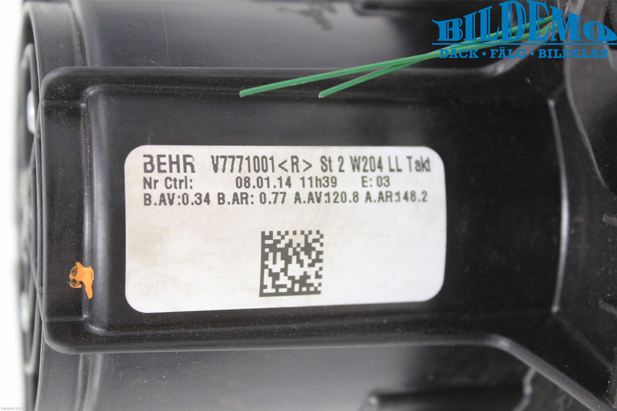 Mercedes-Benz MB E-KLASS (W212) 09-16 Värmefläkt