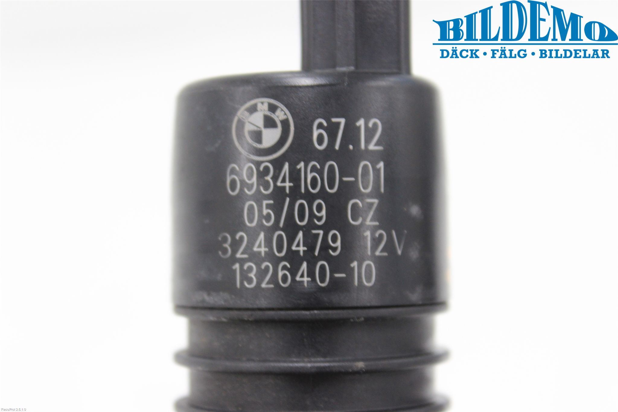 BMW 7 F01/02/03/04 09-15 Spolarpump Vindruta