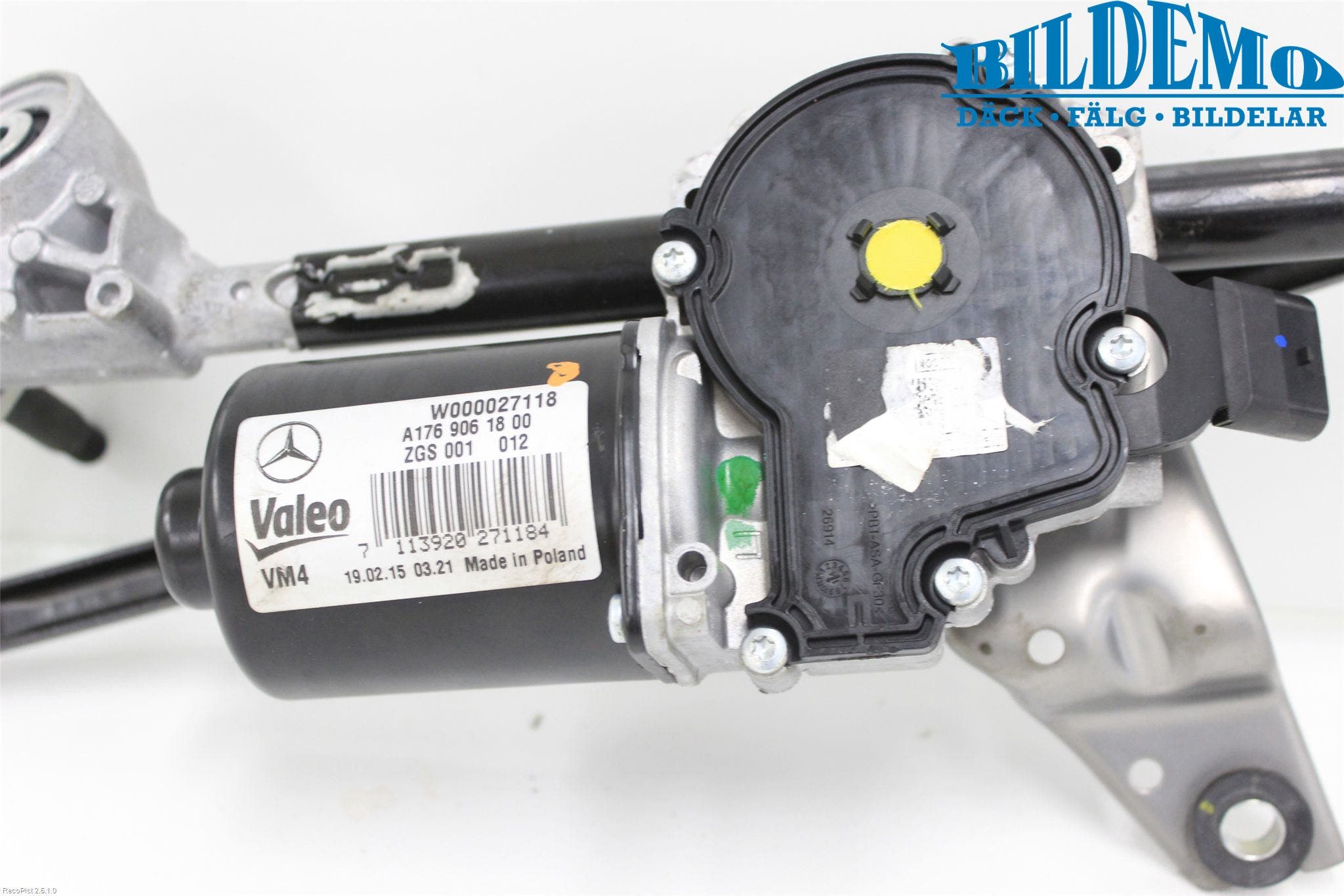 Mercedes-Benz MB A-KLASS (W176) 13-18 Torkarmekanism Vindruta