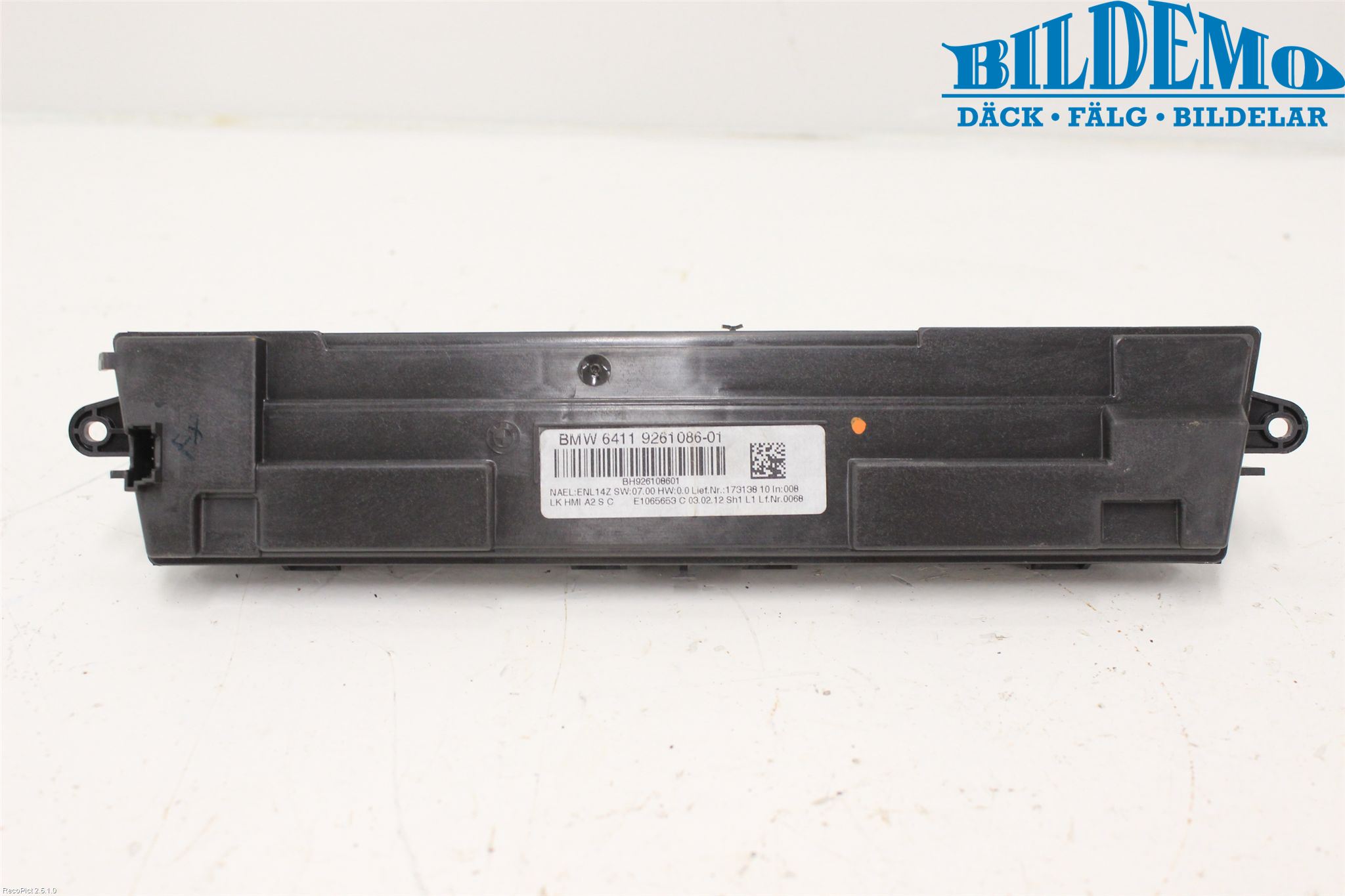 BMW 3 F30/F31/F80 12-19 Ac Styrenhet Ac Manöveren