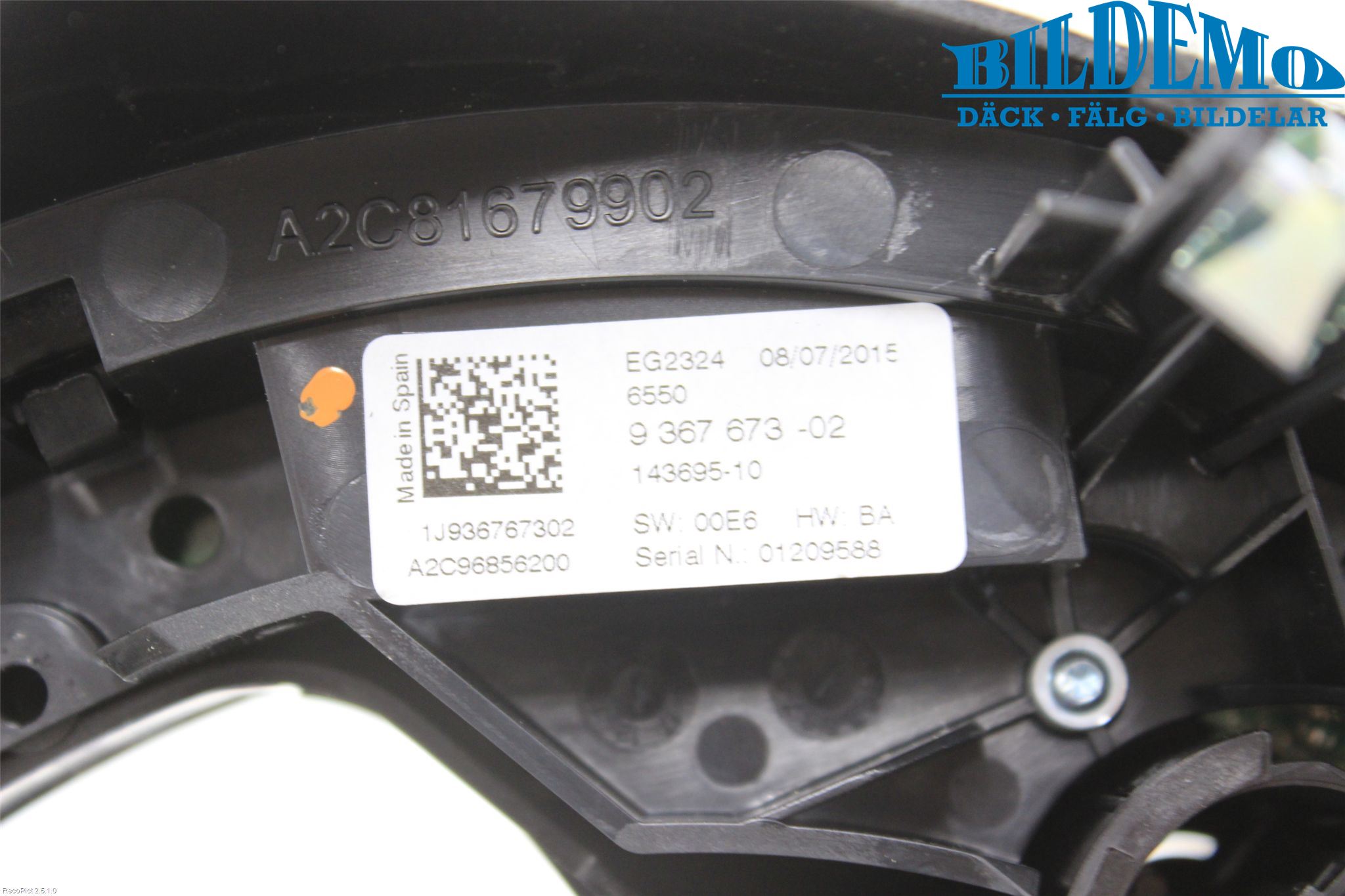 Mini ONE/COOPER 3DR F56 14-24 Strömställare Varnings