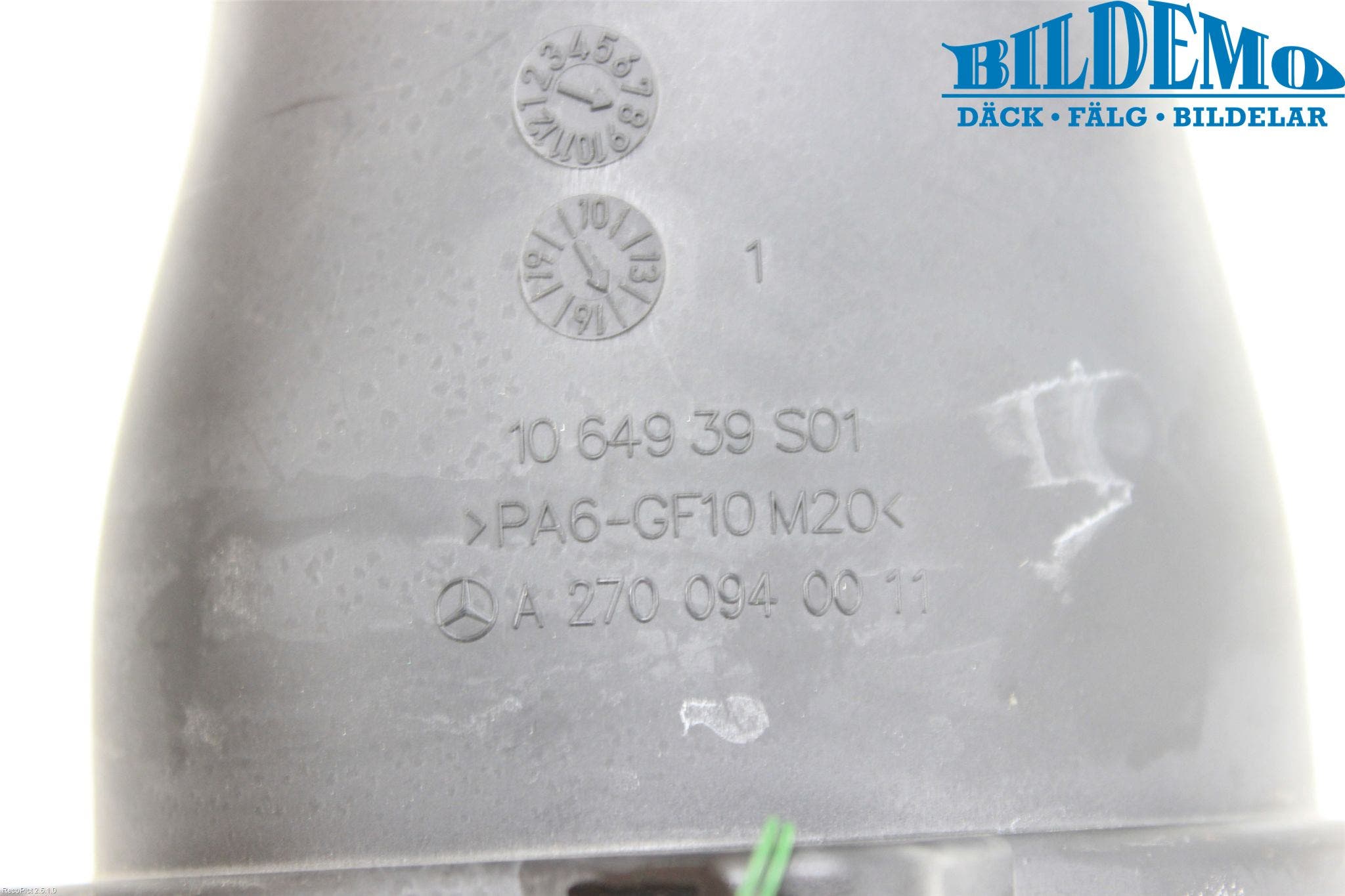 Mercedes-Benz MB A-KLASS (W176) 13-18 Injgummibälg-Slang