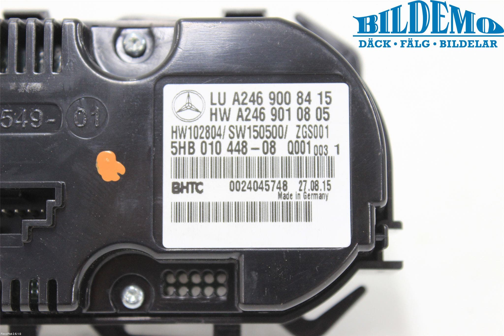 Mercedes-Benz MB A-KLASS (W176) 13-18 Ac Styrenhet Ac Manöveren