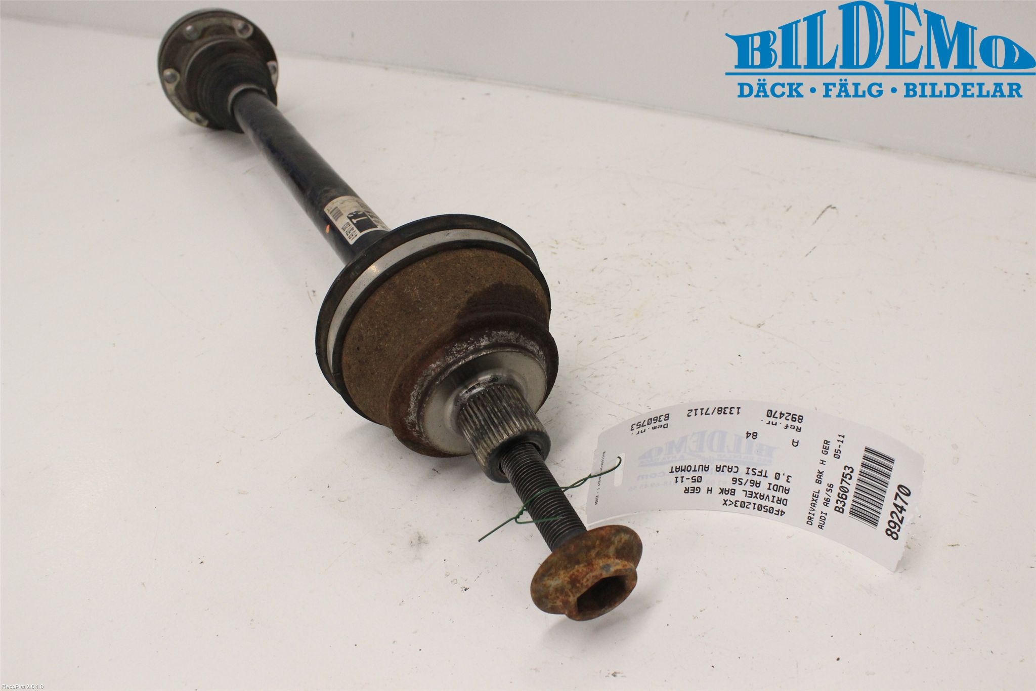 Audi A6/S6     05-11 Drivaxel Bak Höger