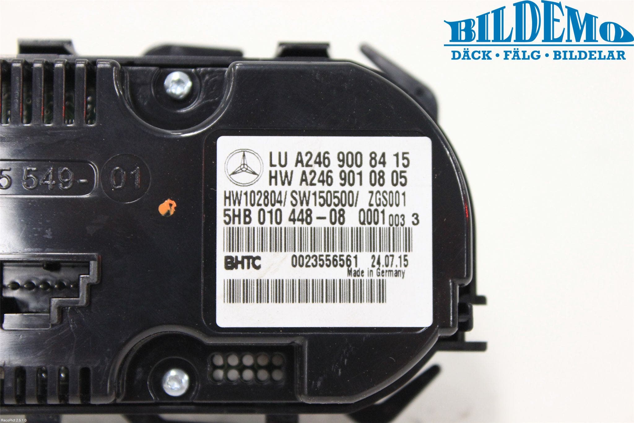 Mercedes-Benz MB CLA-KLASS (C117/X117) 13-19 Ac Styrenhet Ac Manöveren