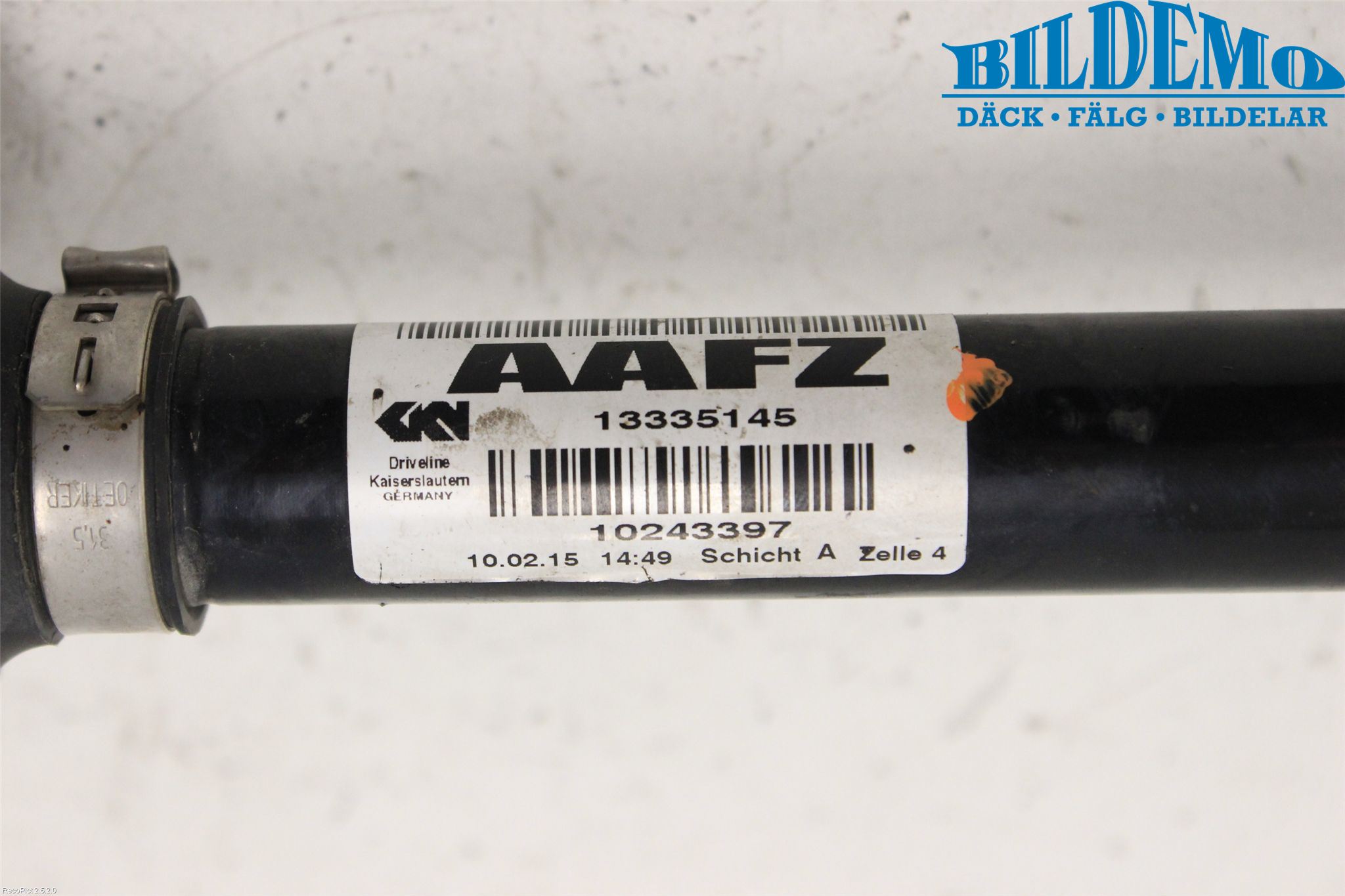 Opel ASTRA J 10-15 Drivaxel Fram Vänster