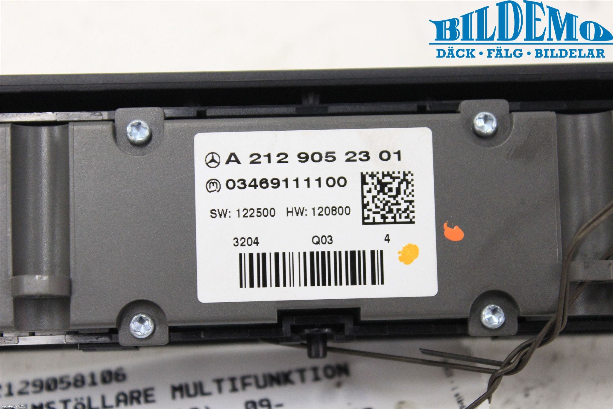 Mercedes-Benz MB E-KLASS (W212) 09-16 Strömställare Multifunktion