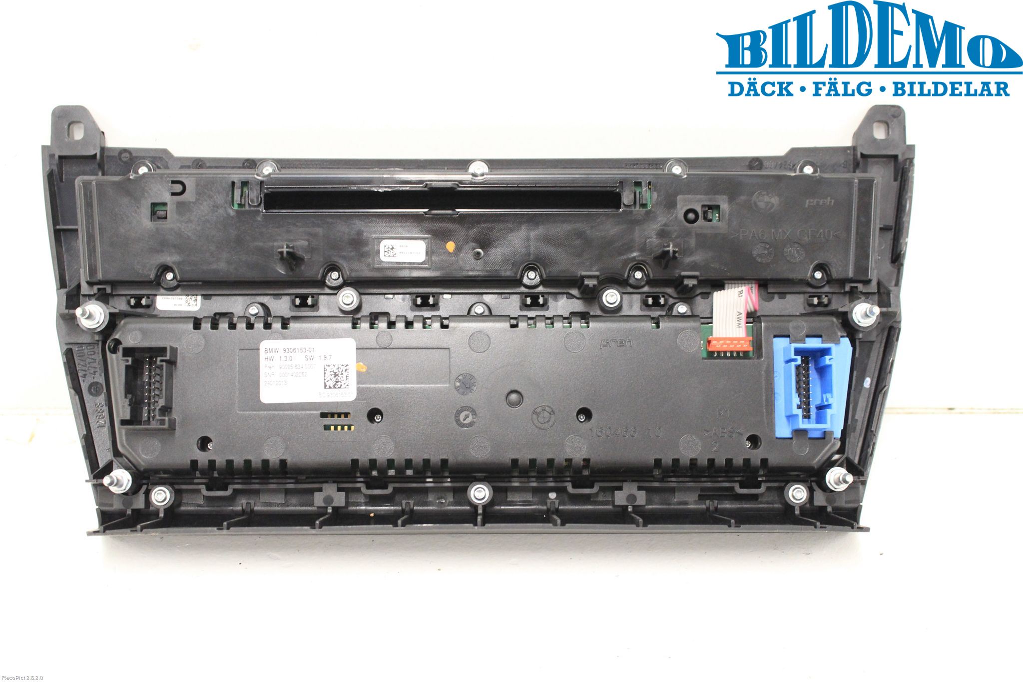 BMW 5 F10/F11/F18 09-17 Cd Radio - Multimediapanel