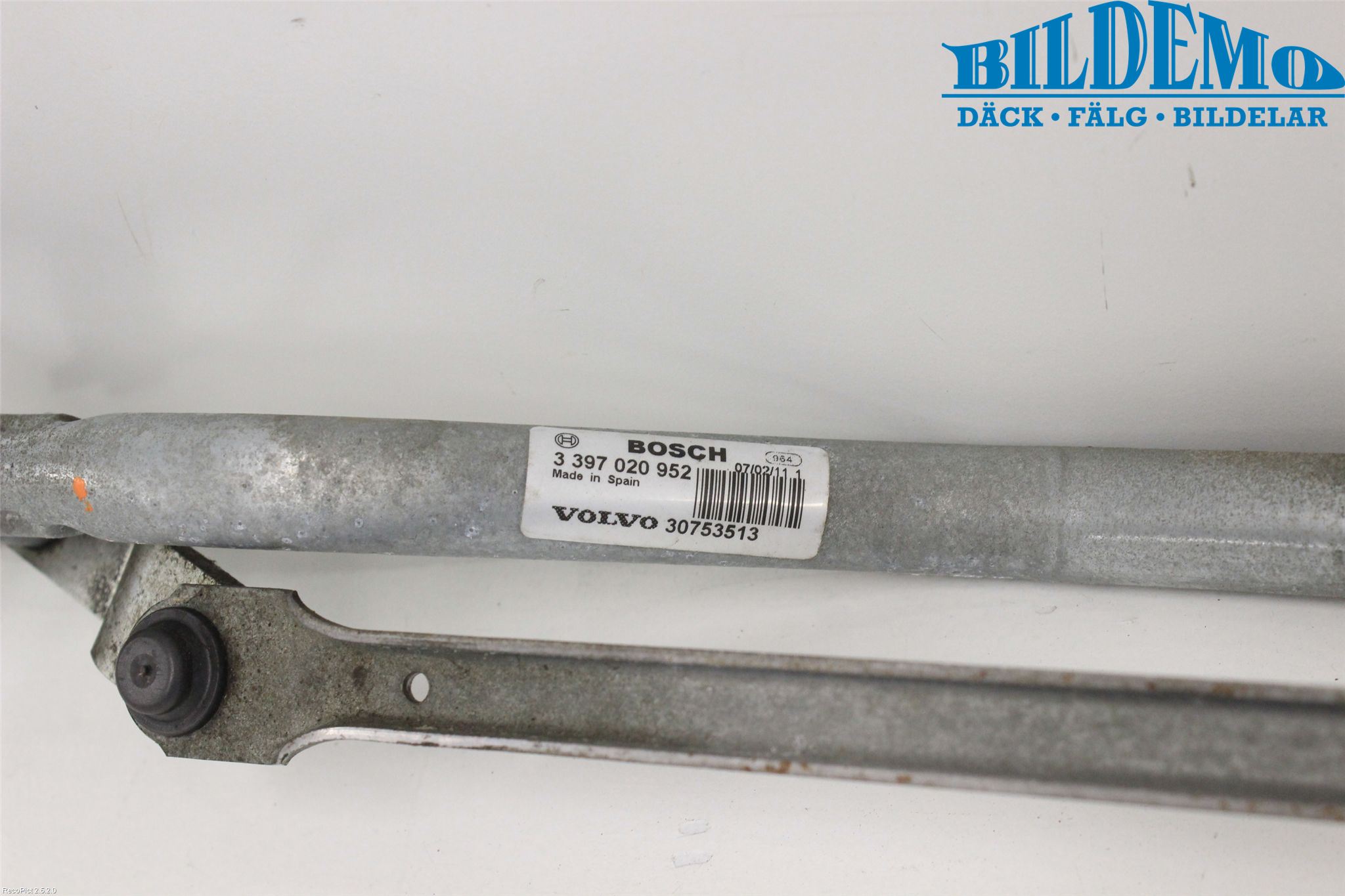 Volvo XC60 09-13 Torkarmekanism Vindruta