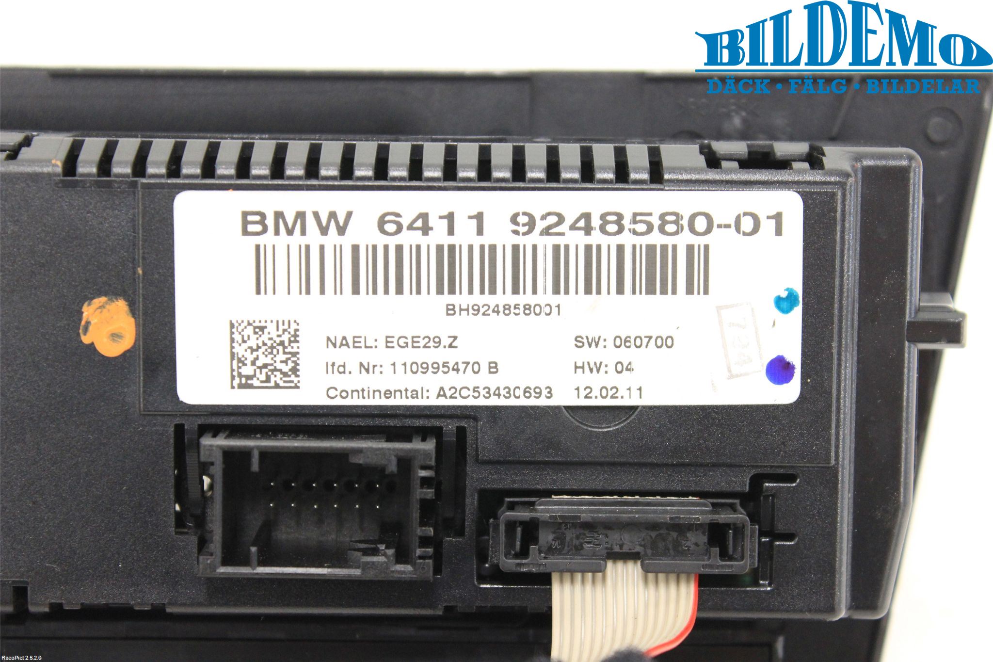 BMW 3 E90/91 SED/TOU 05-12 Ac Styrenhet Ac Manöveren