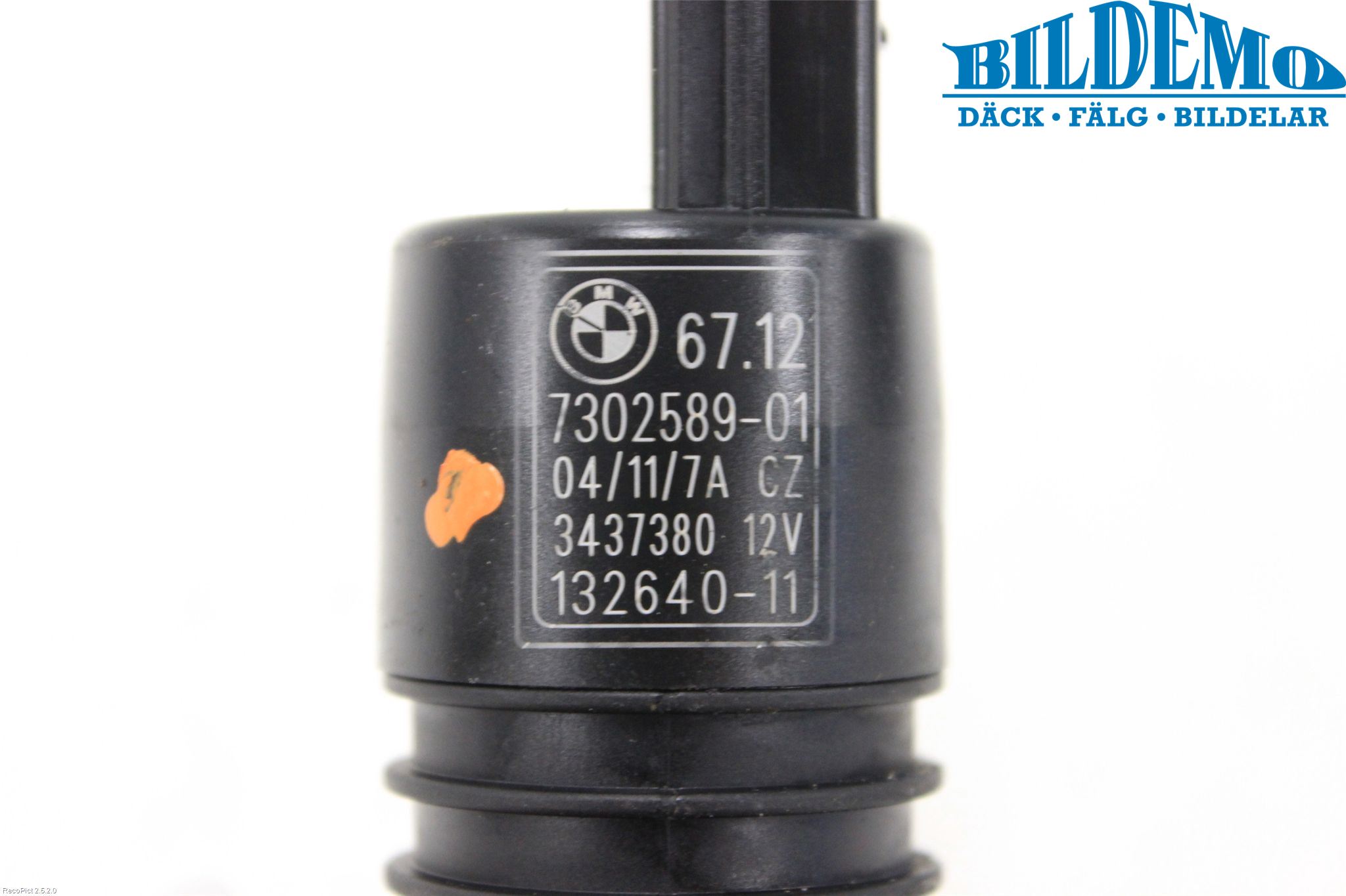 BMW 3 E90/91 SED/TOU 05-12 Spolarpump Vindruta