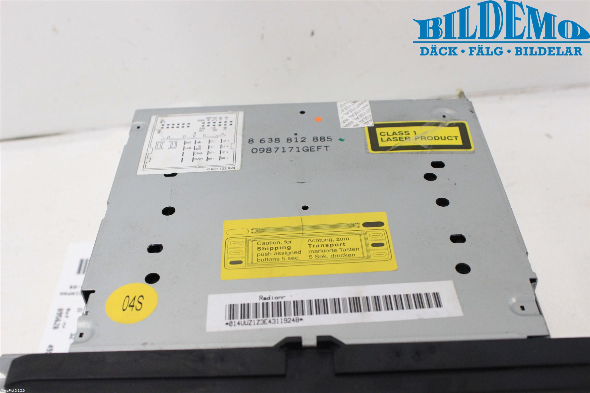 Volkswagen VW GOLF V 04-09 Cd Radio - Multimediapanel