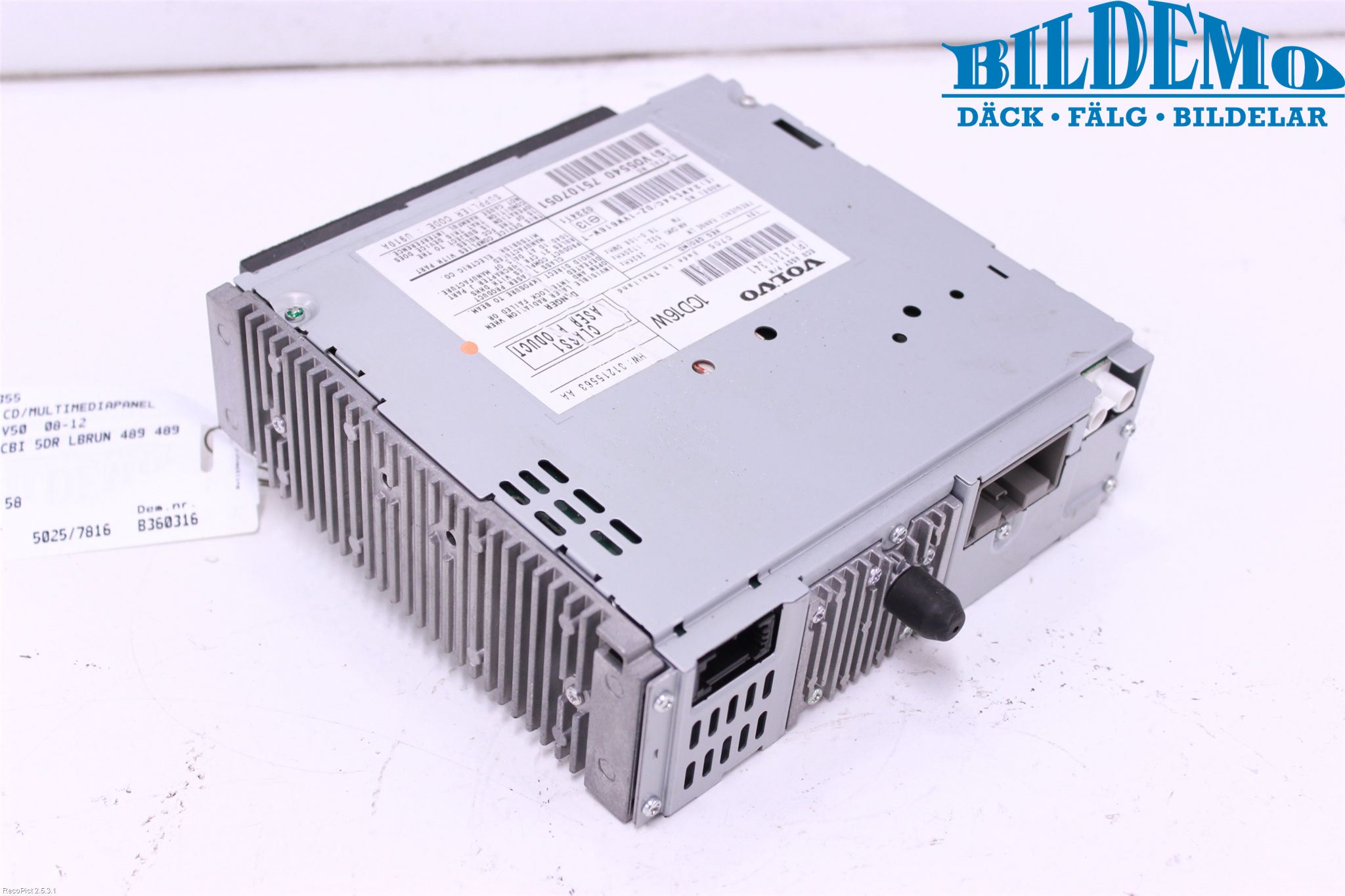 Volvo V50 08-12 Cd Radio - Multimediapanel