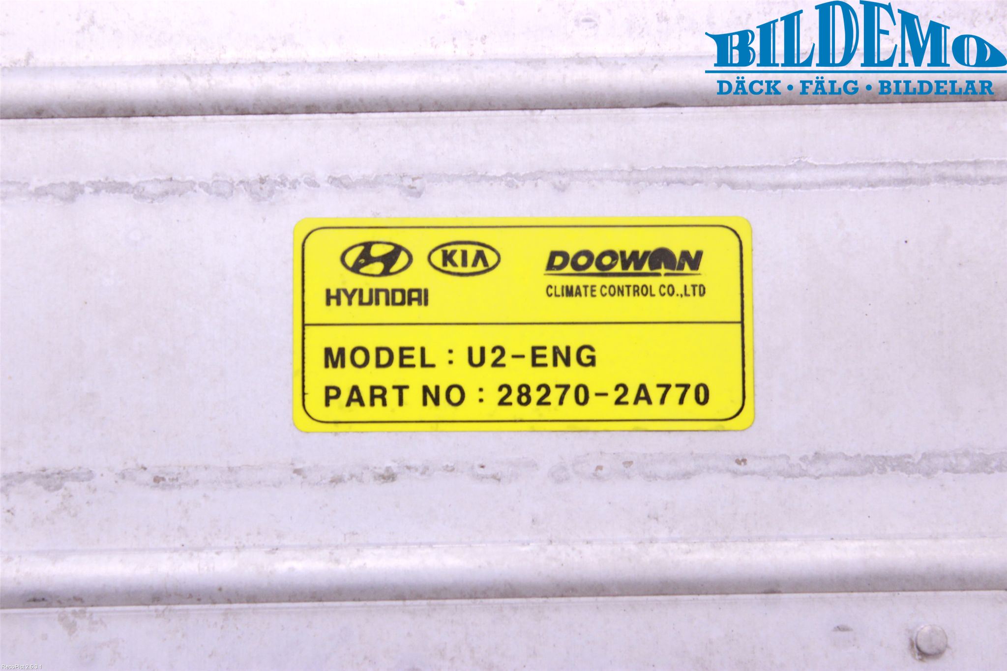 Kia CEED 12-18 Laddluft-Intercooler Kyl