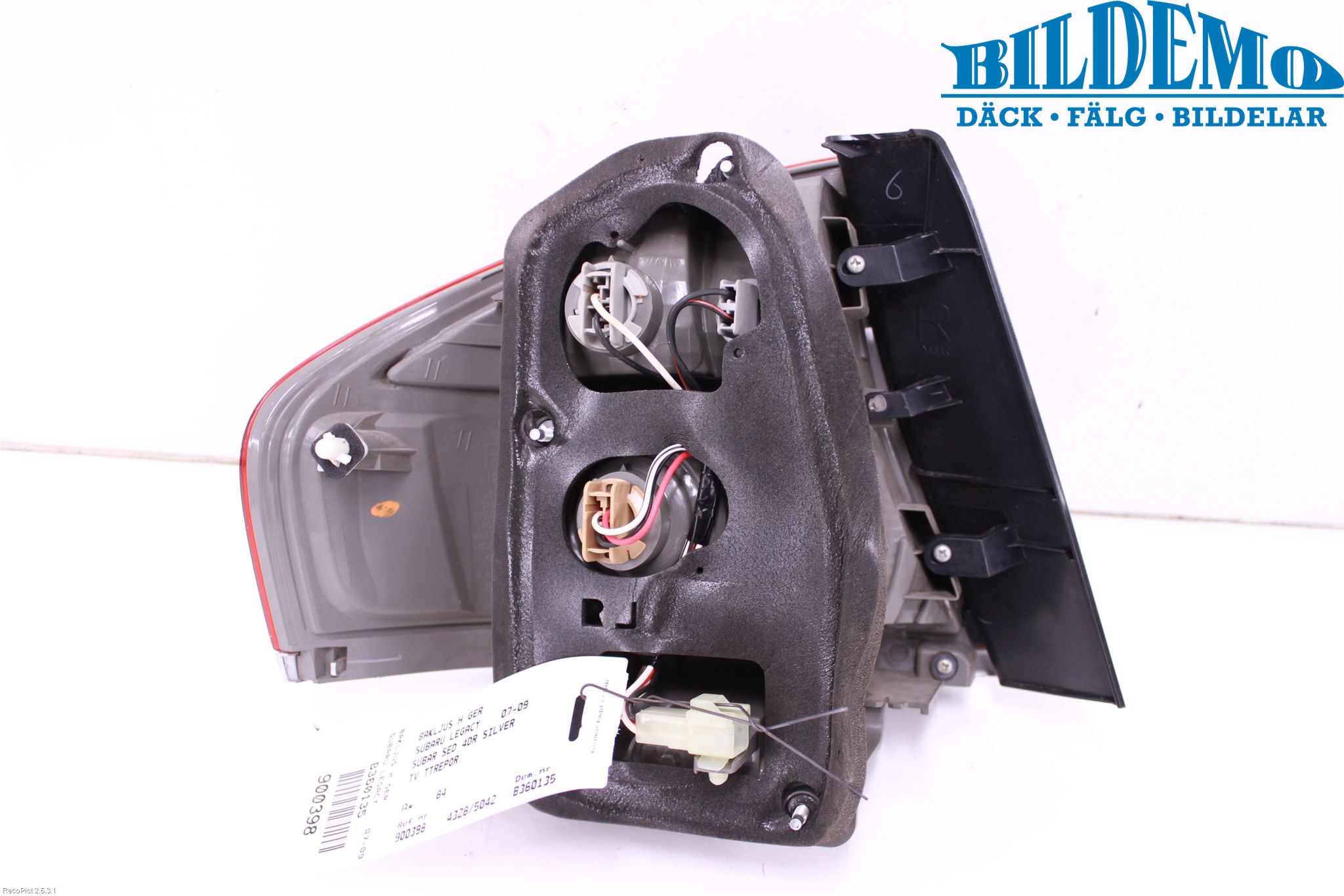 Subaru LEGACY    07-09 Bakljus Höger