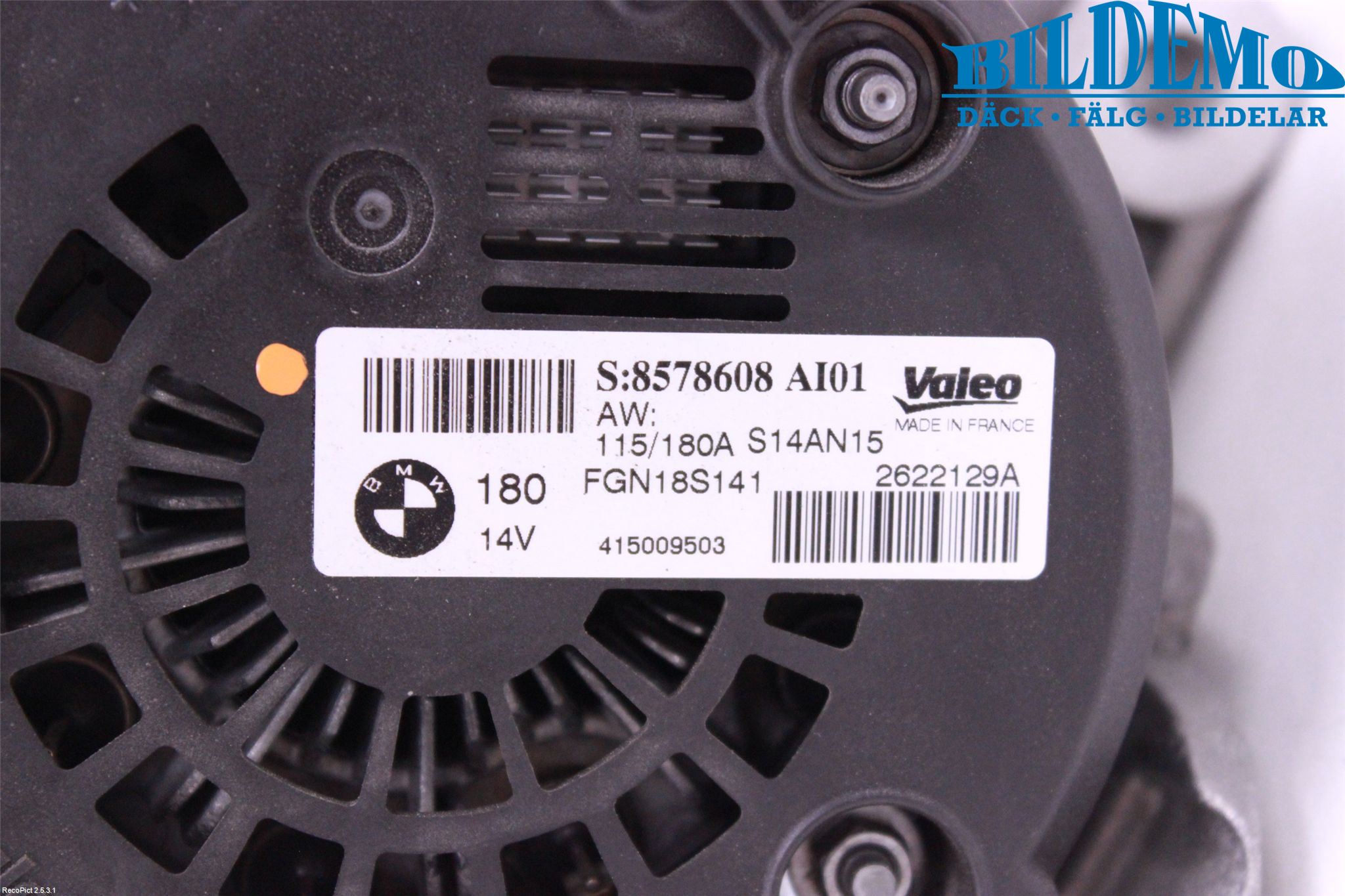 BMW 3 F30/F31/F80 12-19 Generator