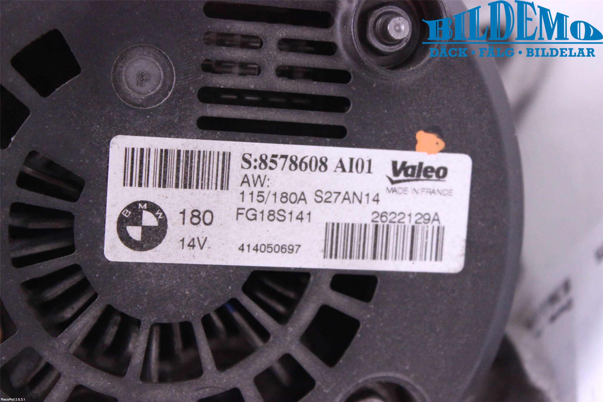 BMW 3 GT F34 13-19 Generator