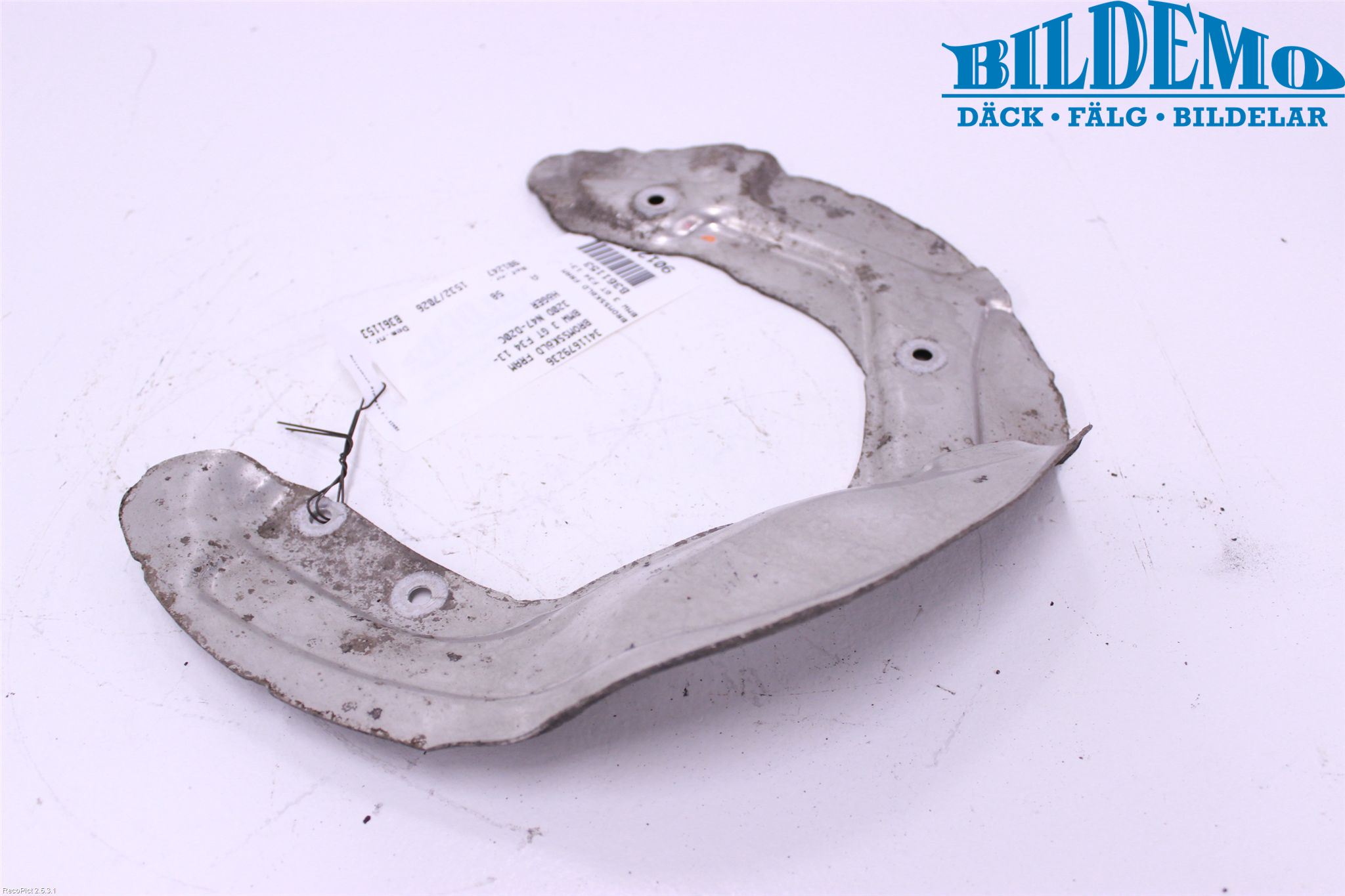 BMW 3 GT F34 13-19 Bromssköld Fram