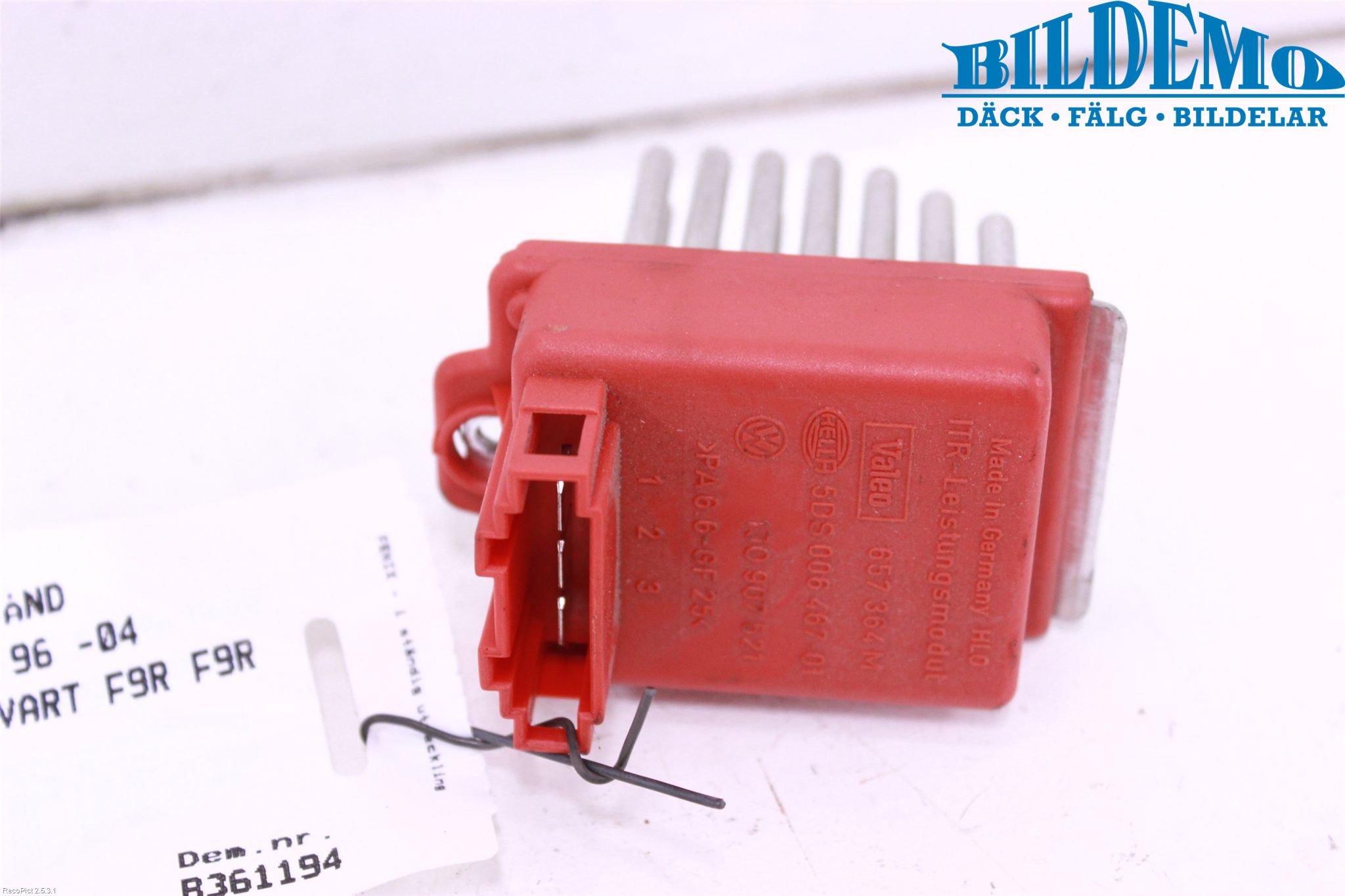 Skoda OCTAVIA (1U) 96-11 Värmefläktsmotstånd