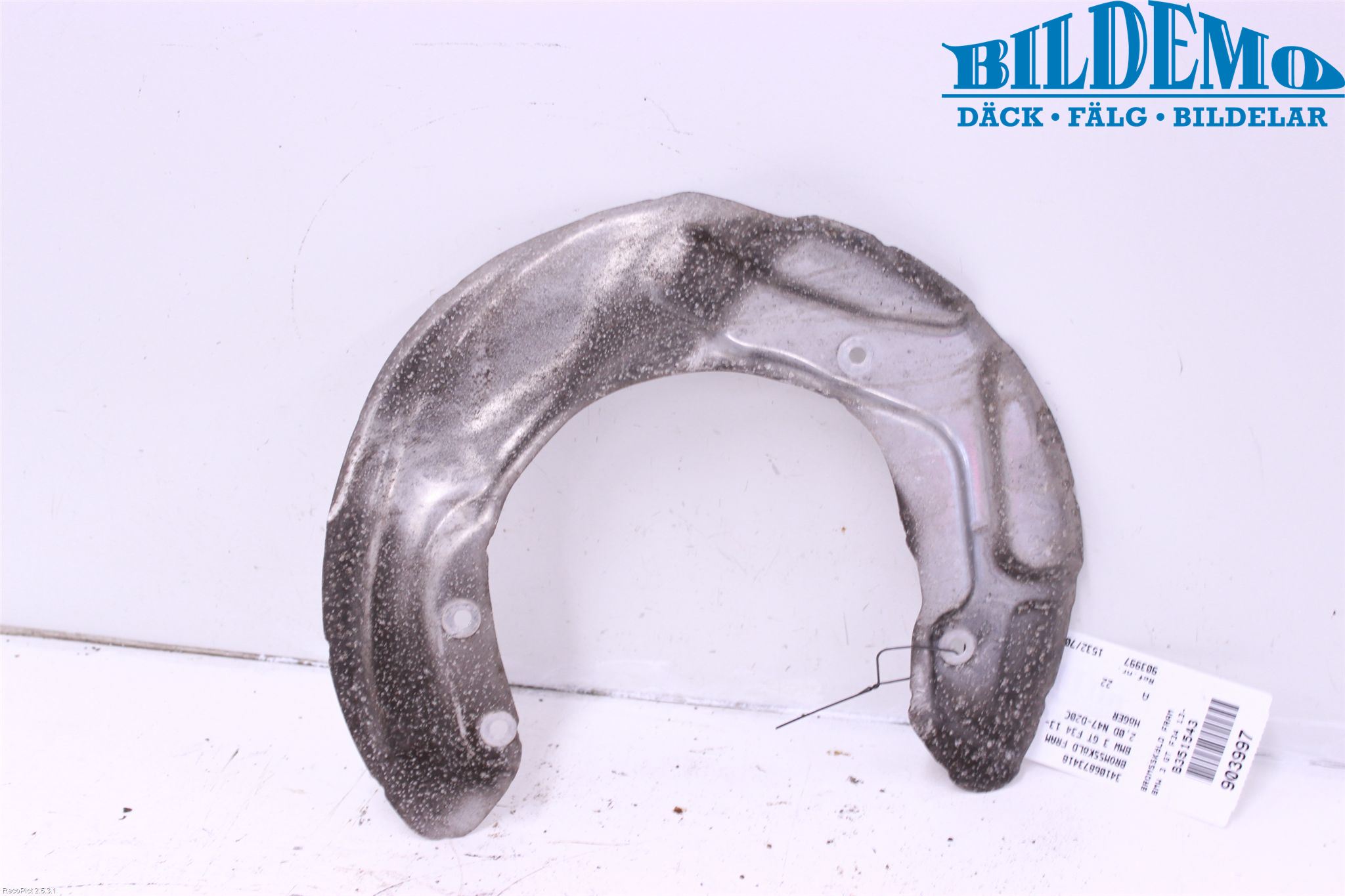 BMW 3 GT F34 13-19 Bromssköld Fram