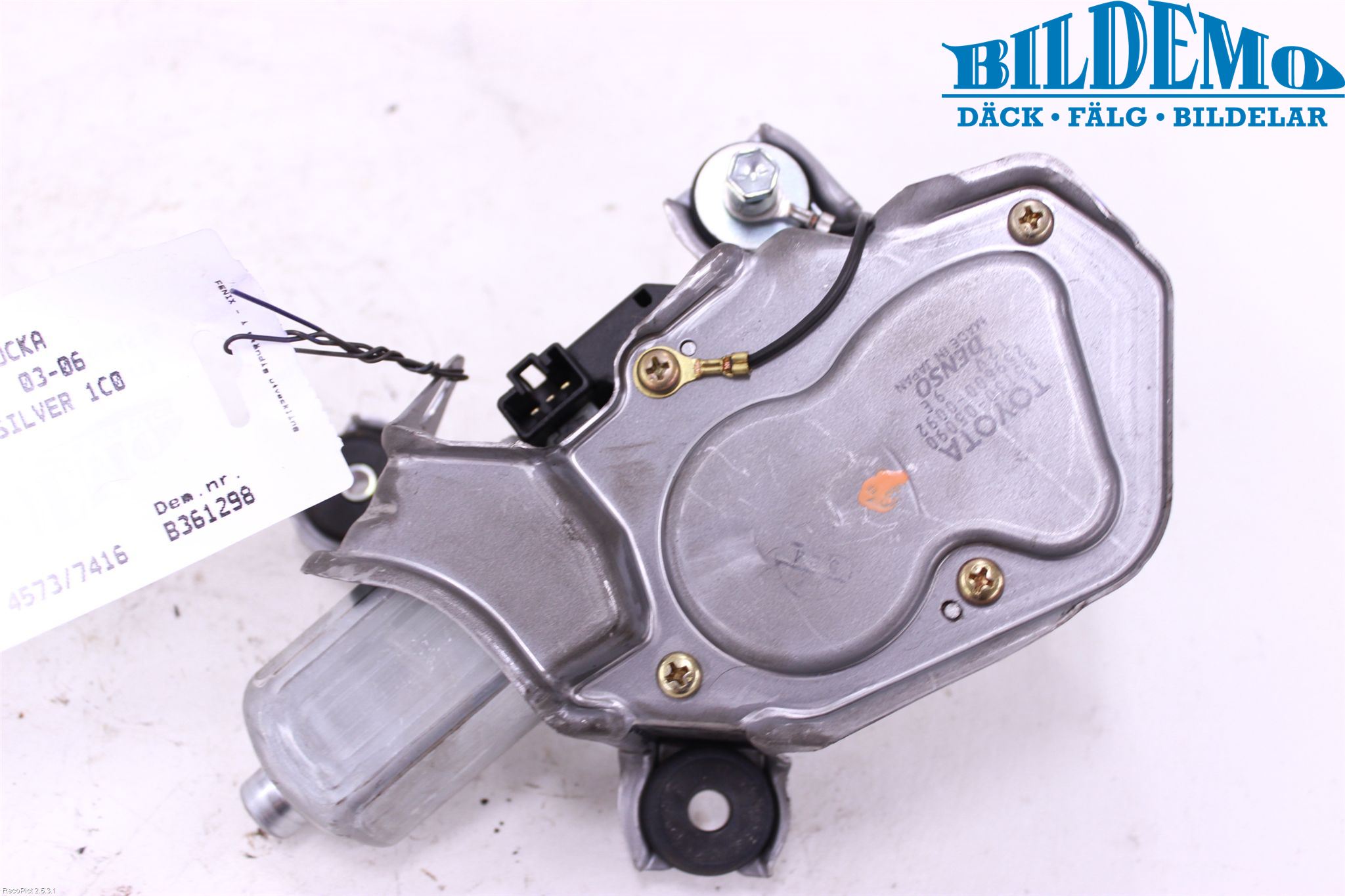 Toyota AVENSIS 03-06 Torkarmotor Baklucka