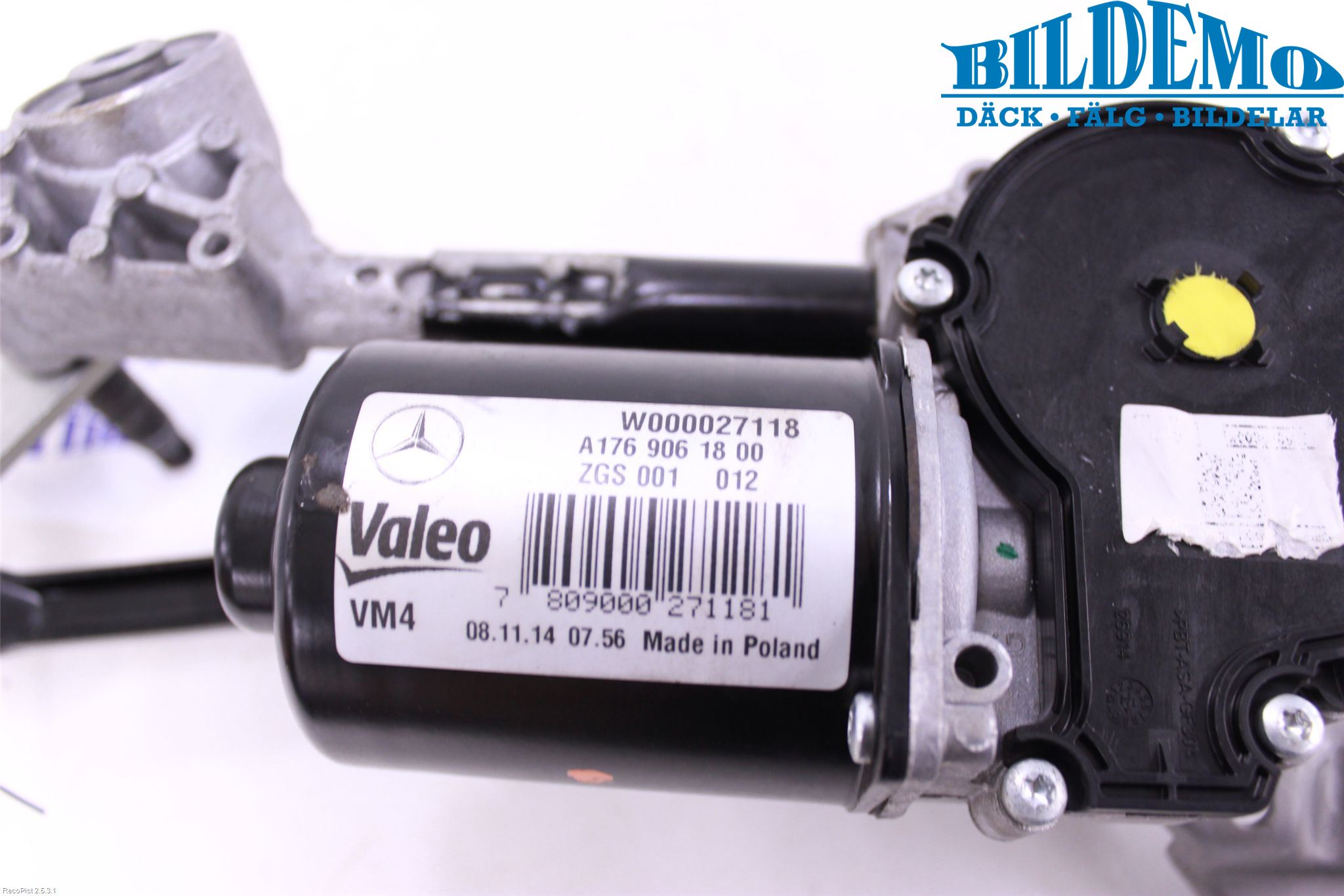 Mercedes-Benz MB A-KLASS (W176) 13-18 Torkarmotor Vindruta
