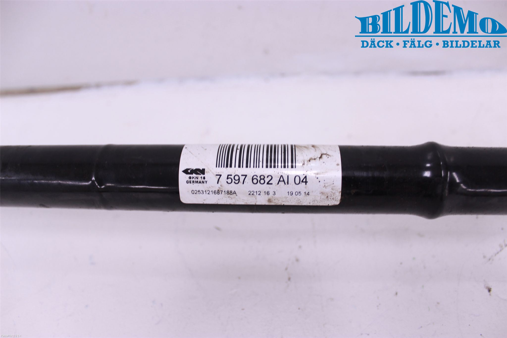 BMW 3 GT F34 13-19 Drivaxel Bak Höger