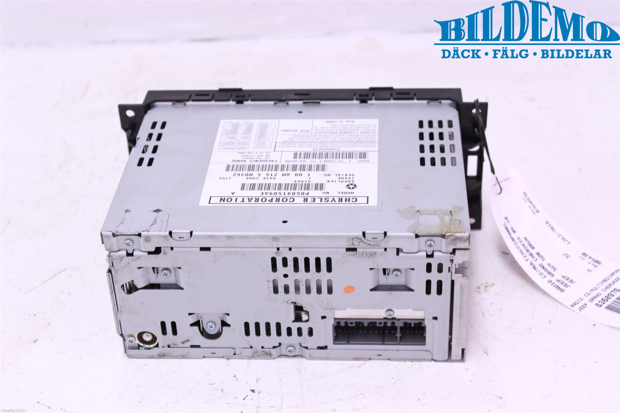 Jeep GRAND CHEROKEE 05-10 Cd Radio - Multimediapanel