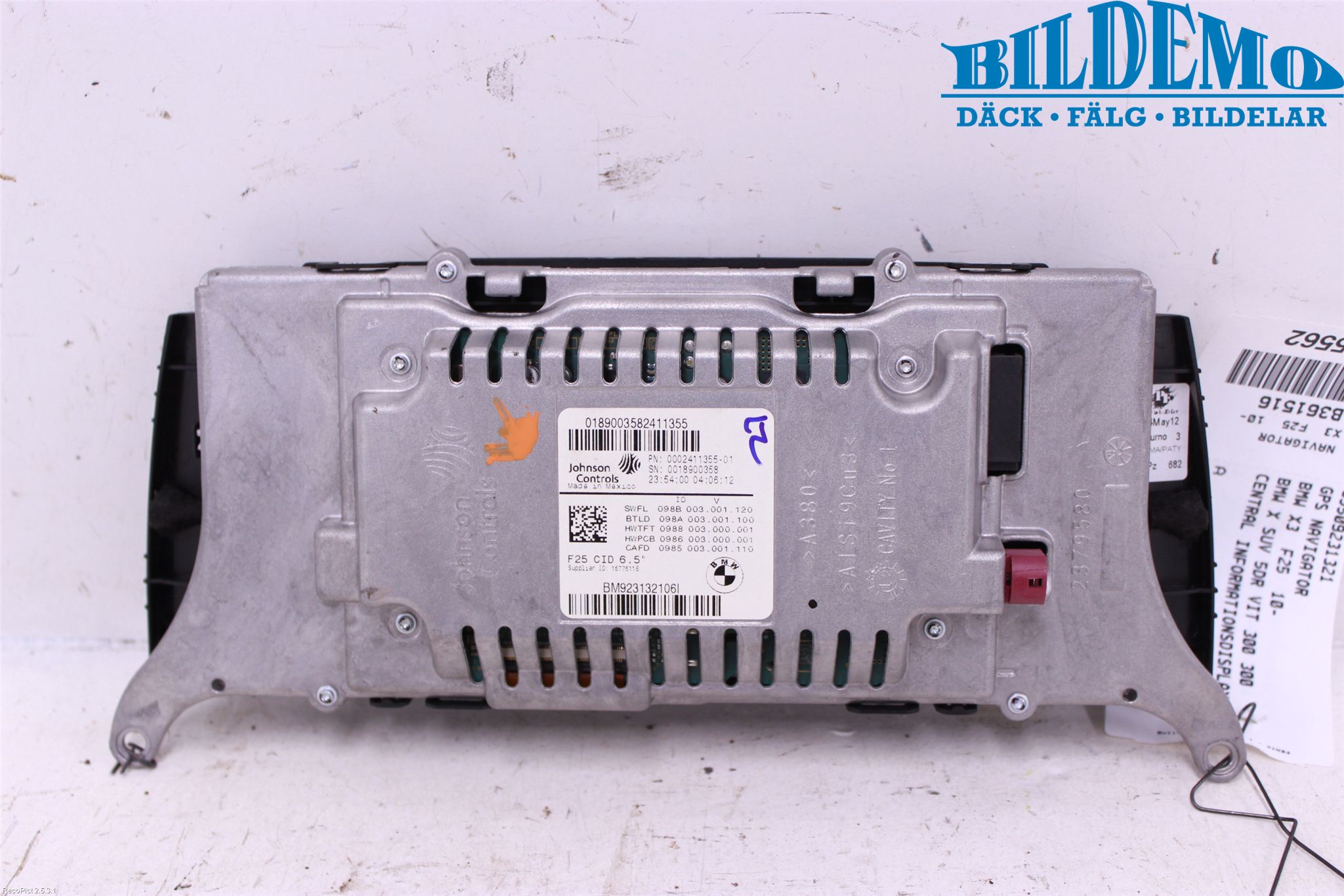 BMW X3 F25 10-17 Bildskärm