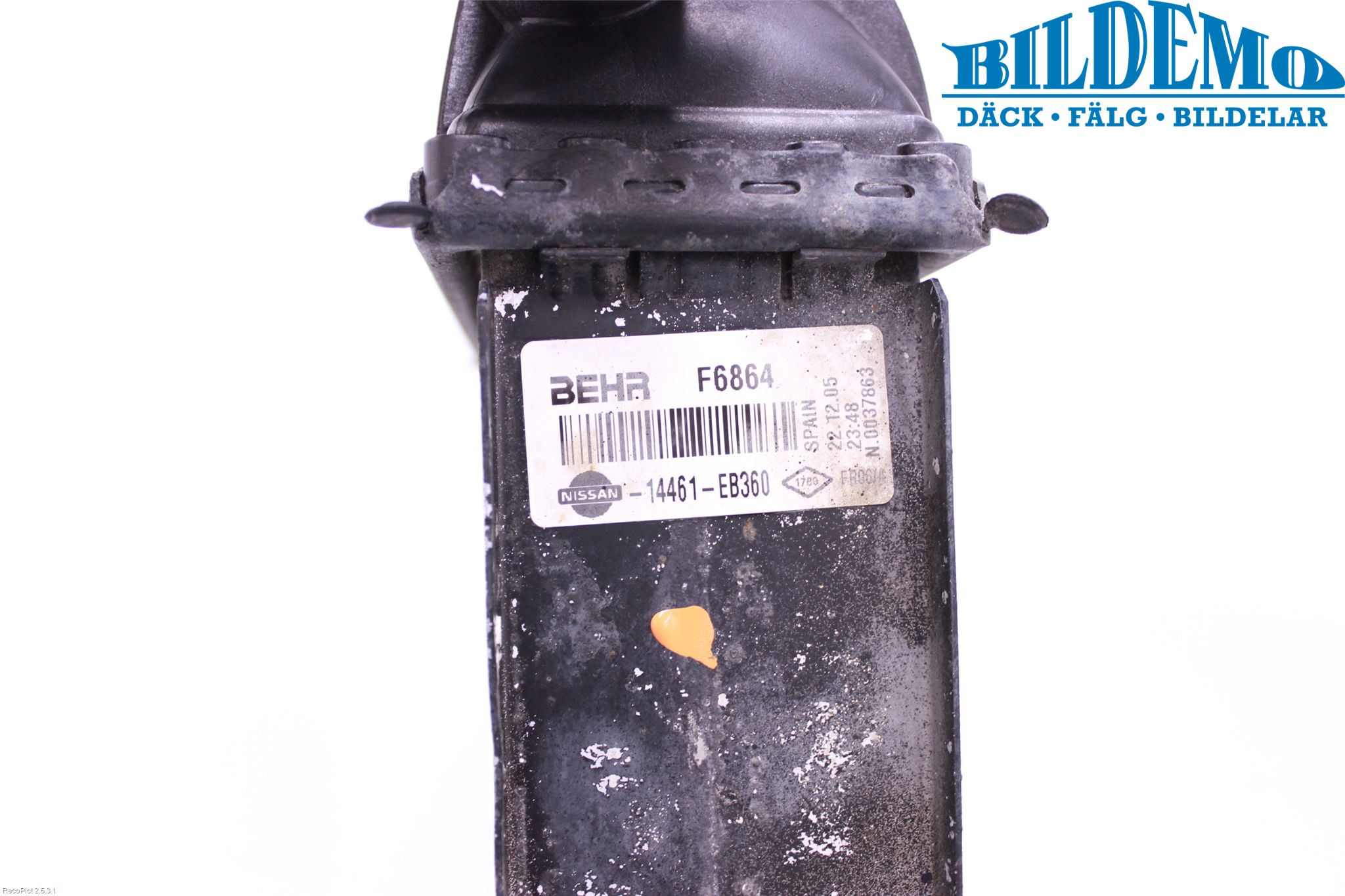 Nissan NAVARA 05-16 Laddluft-Intercooler Kyl